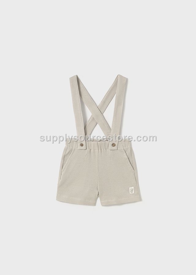 1243- Bone Belted Shorts