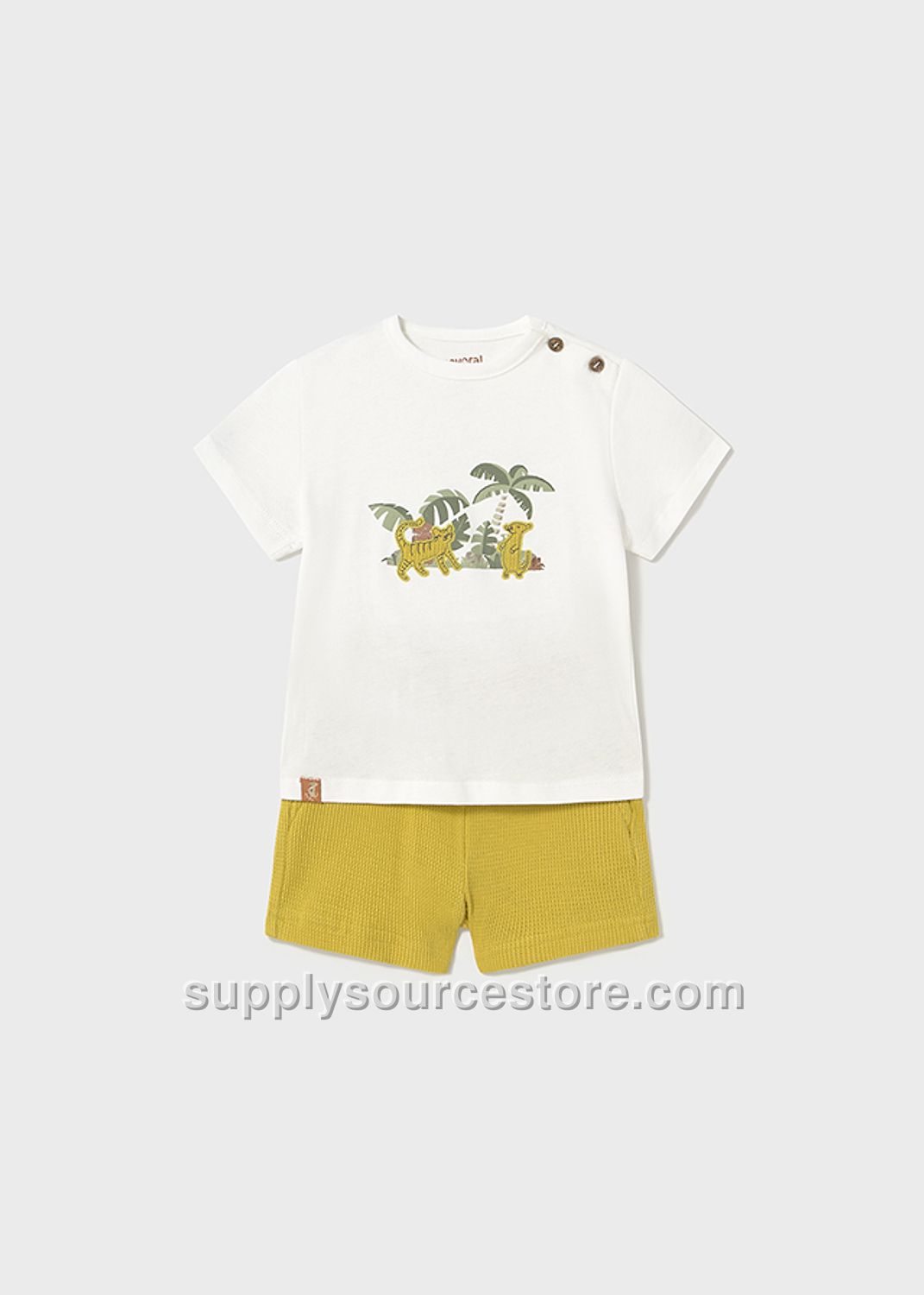 1653 Gold T-Shirt Shorts Set
