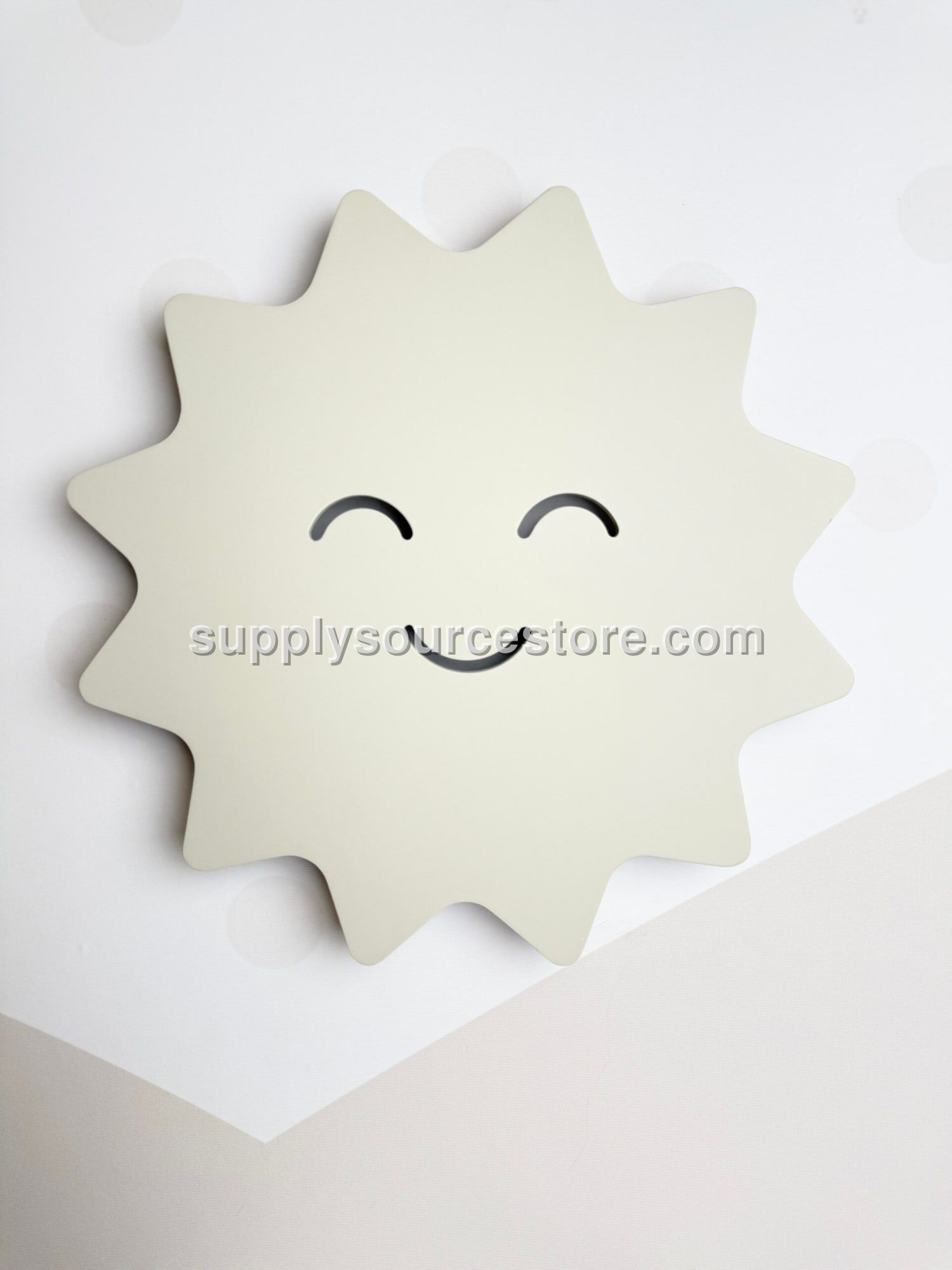 Sunlight LED Wall Light Smiling Sun Sandstone