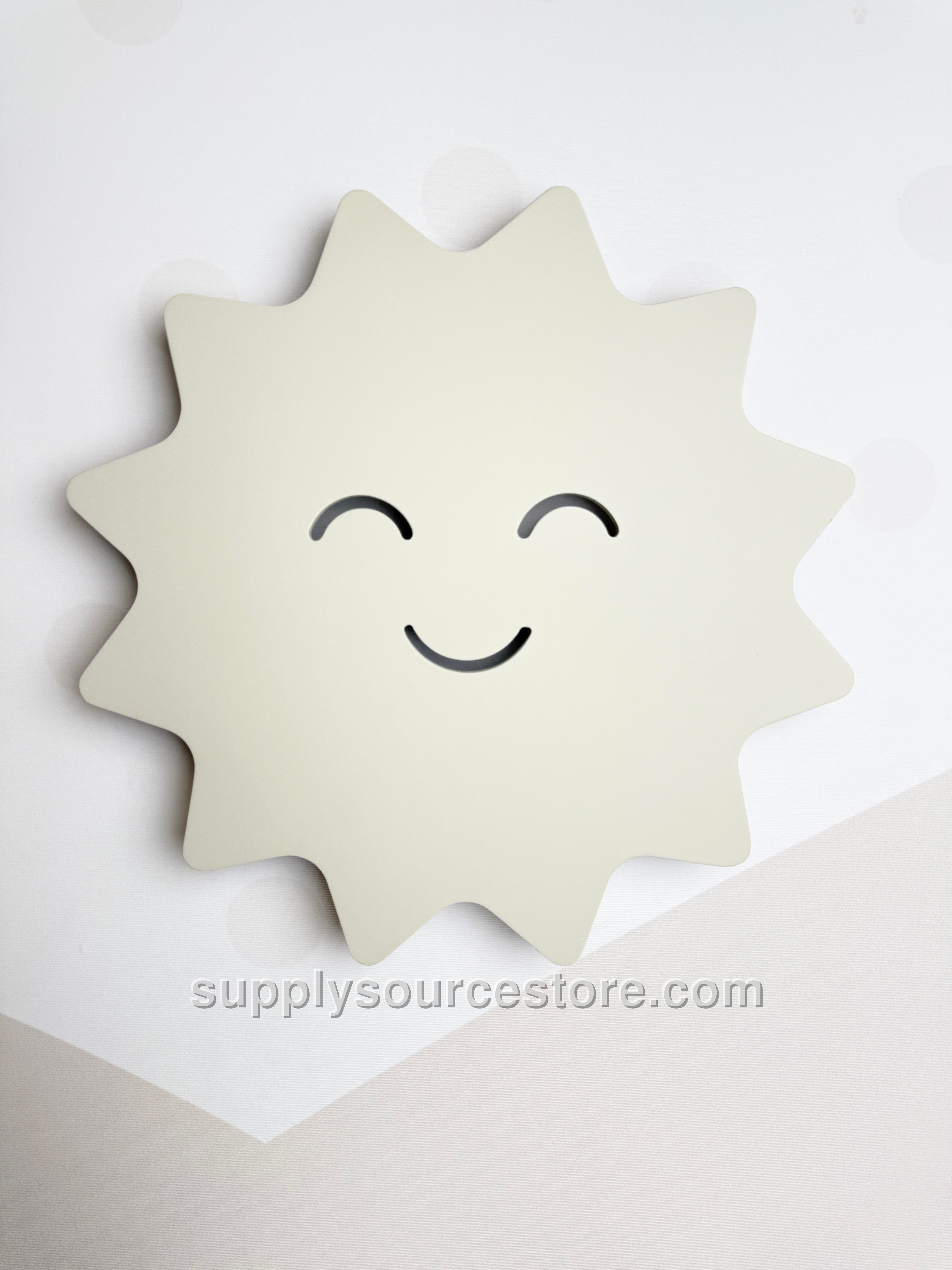 Sunshine LED Wall Light Smiling Sun Sand Stone