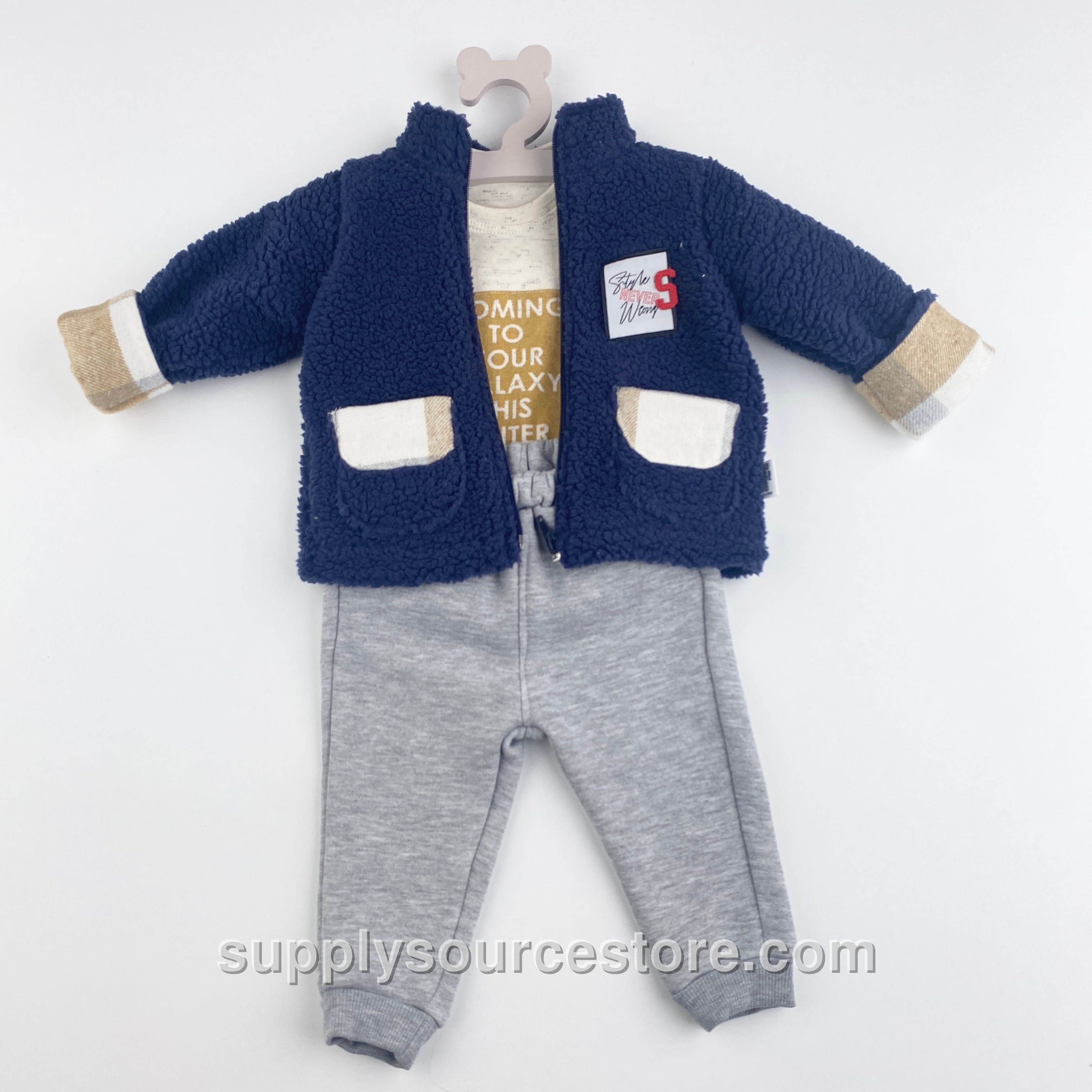 Lacivert 3-Piece Set