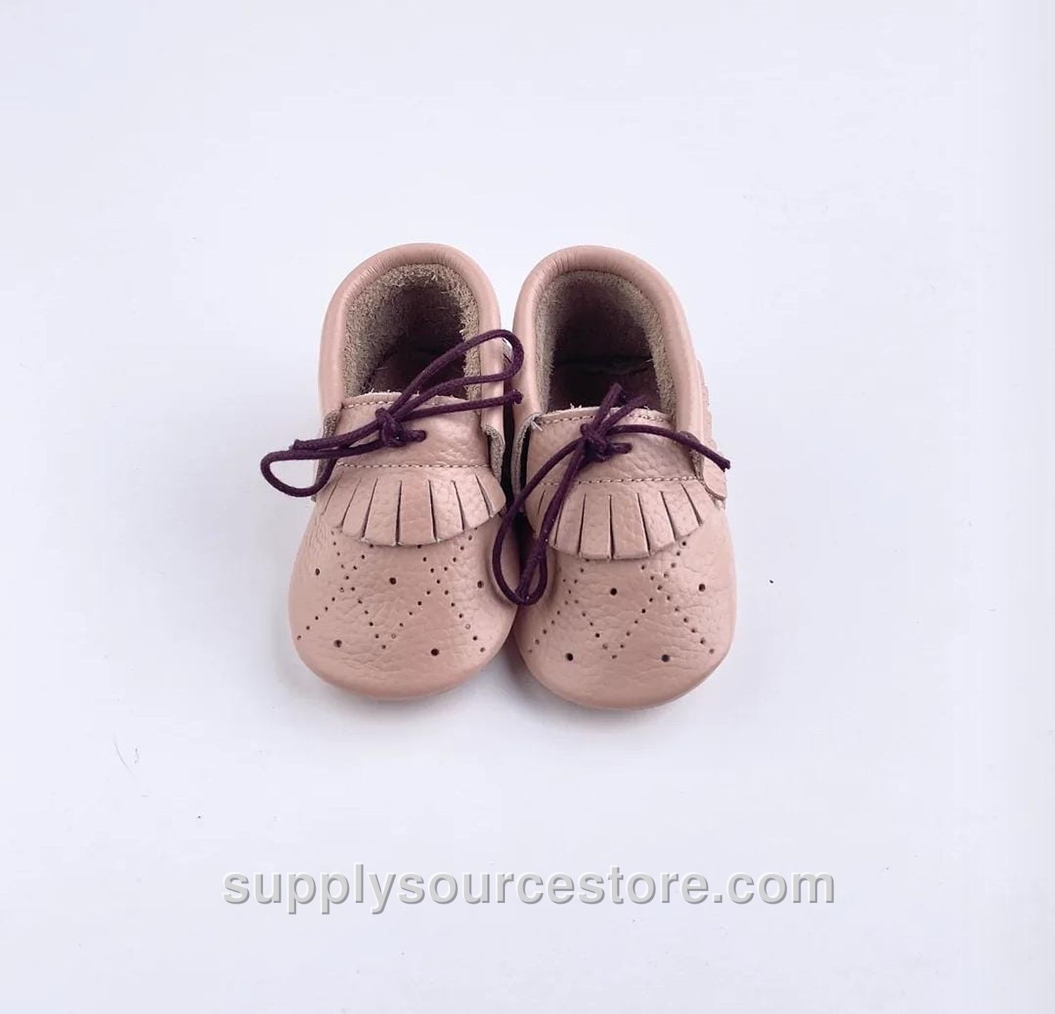 Pink Macramé First Step Shoes