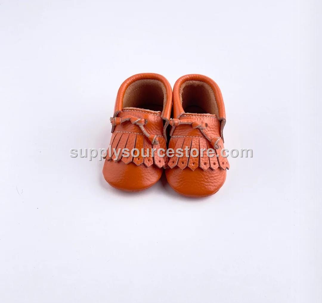 Orange Leather Makosen Shoe
