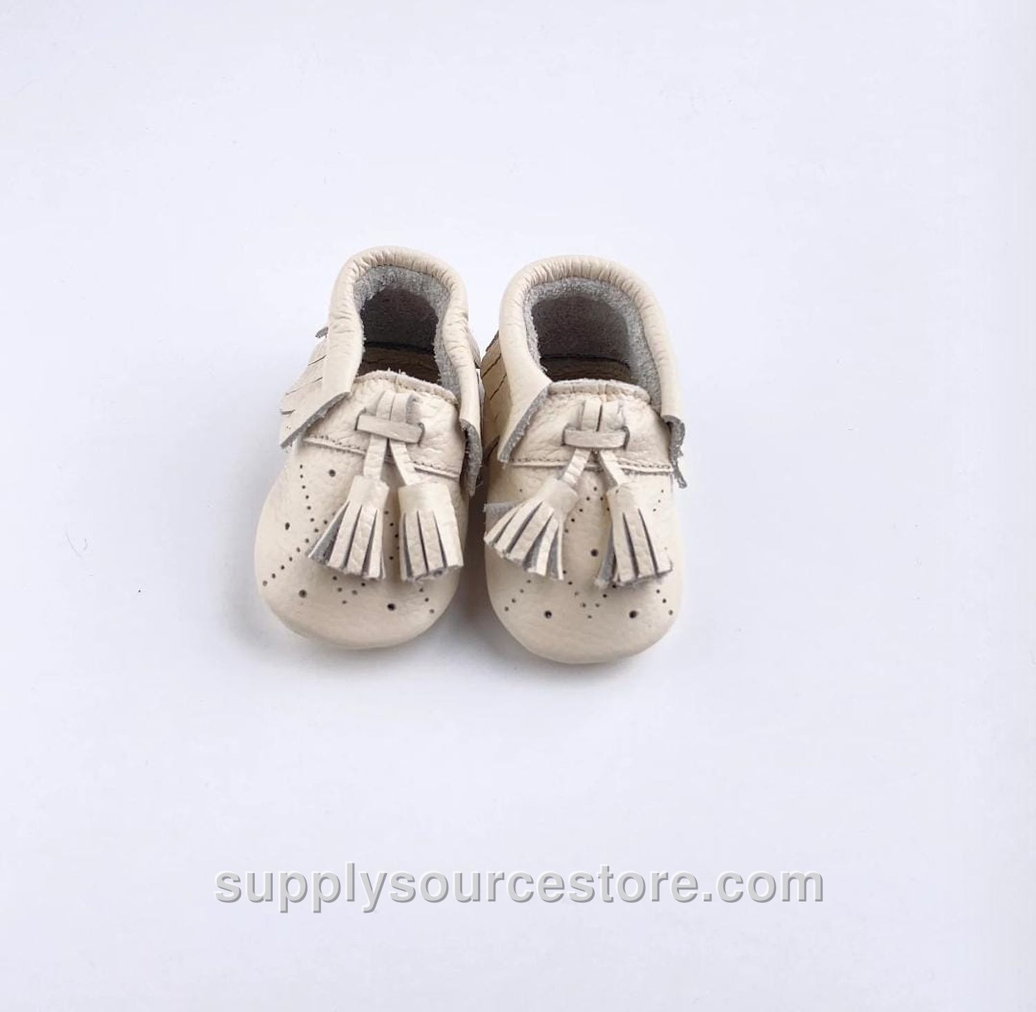 Cream Leather Moccasin