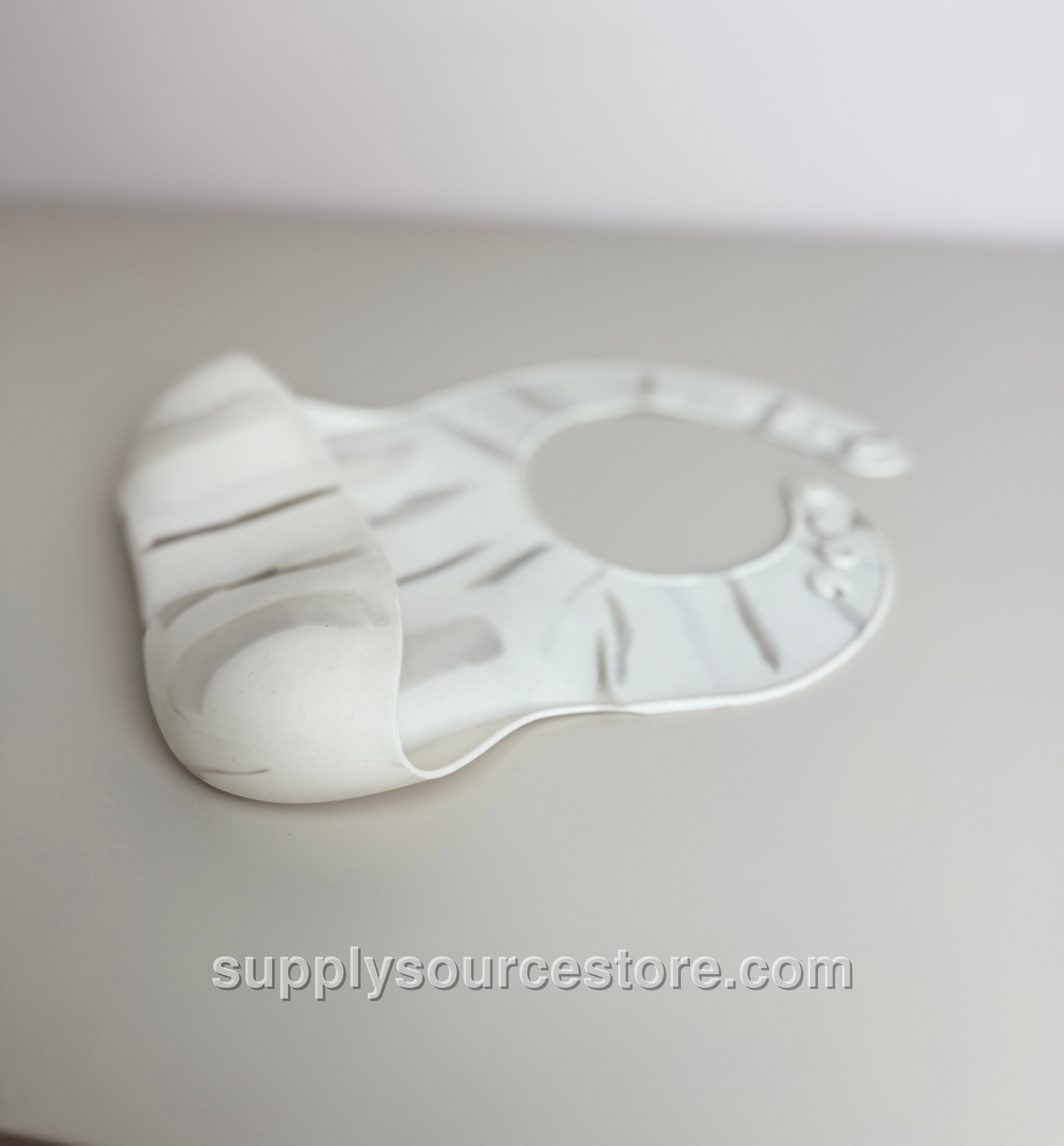White Silicone Bib