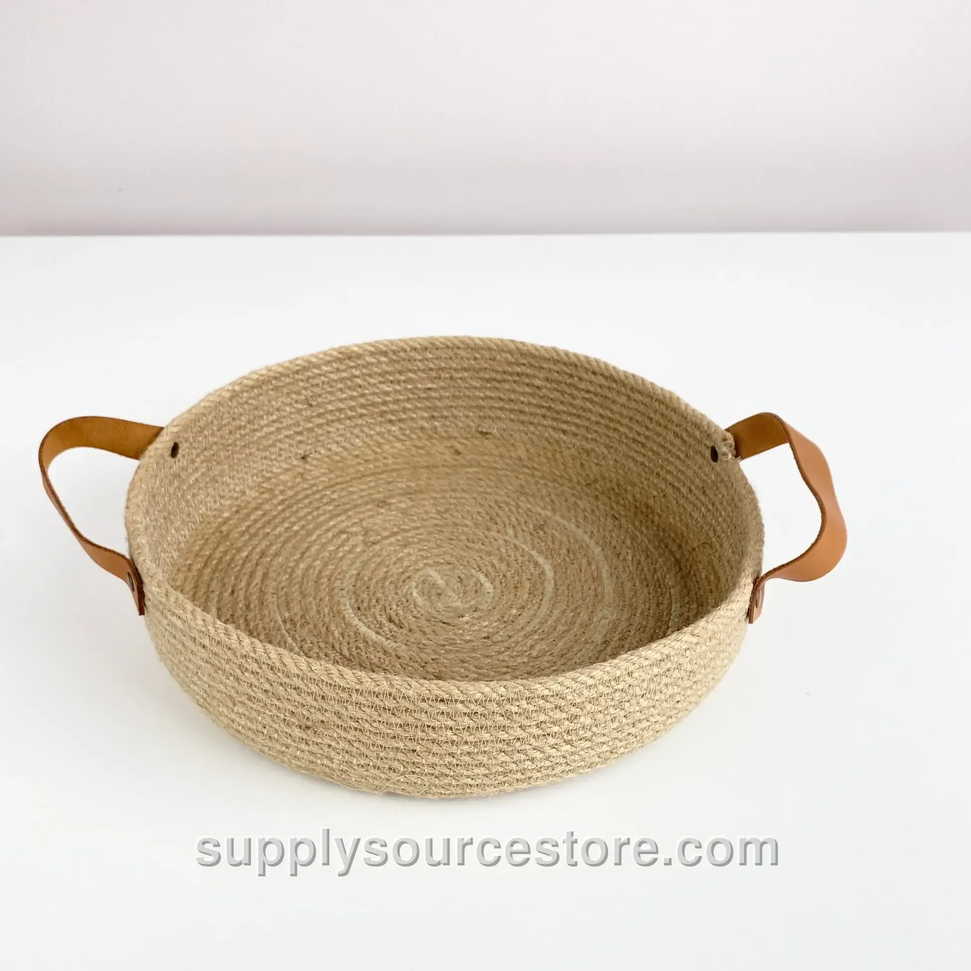 Leather Handle Basket