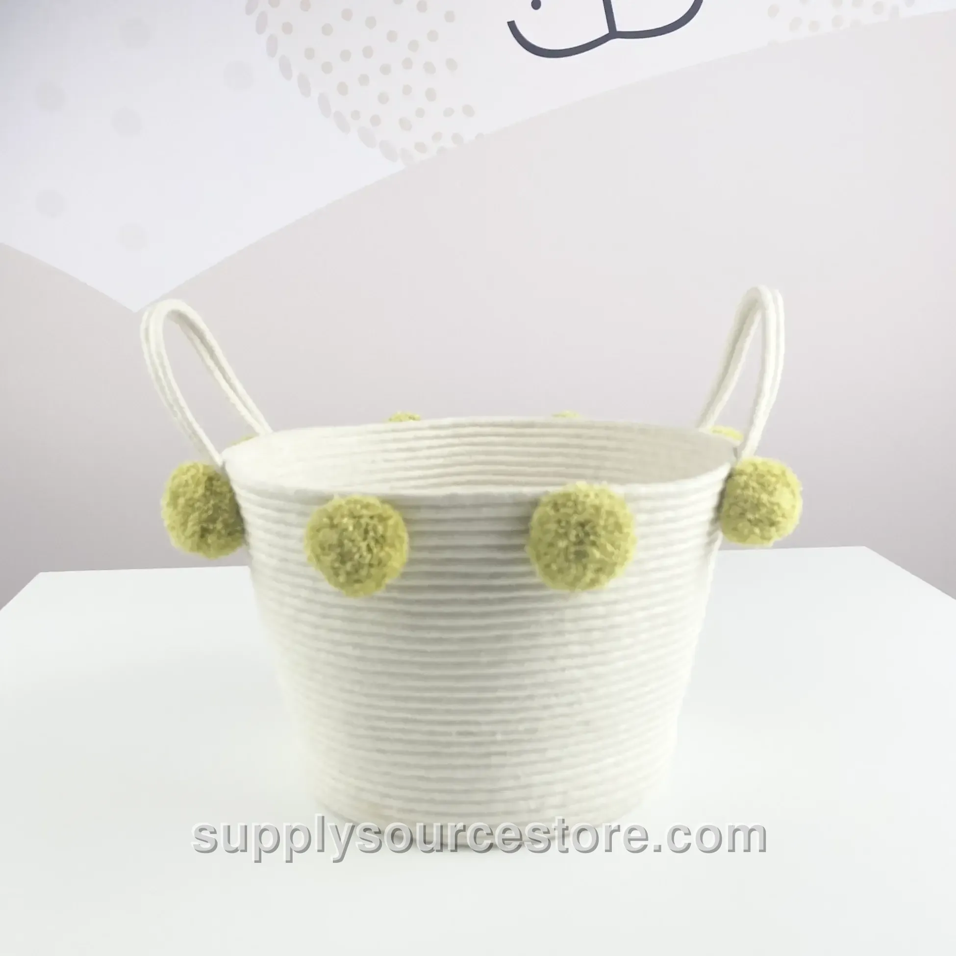 Green Handle Basket