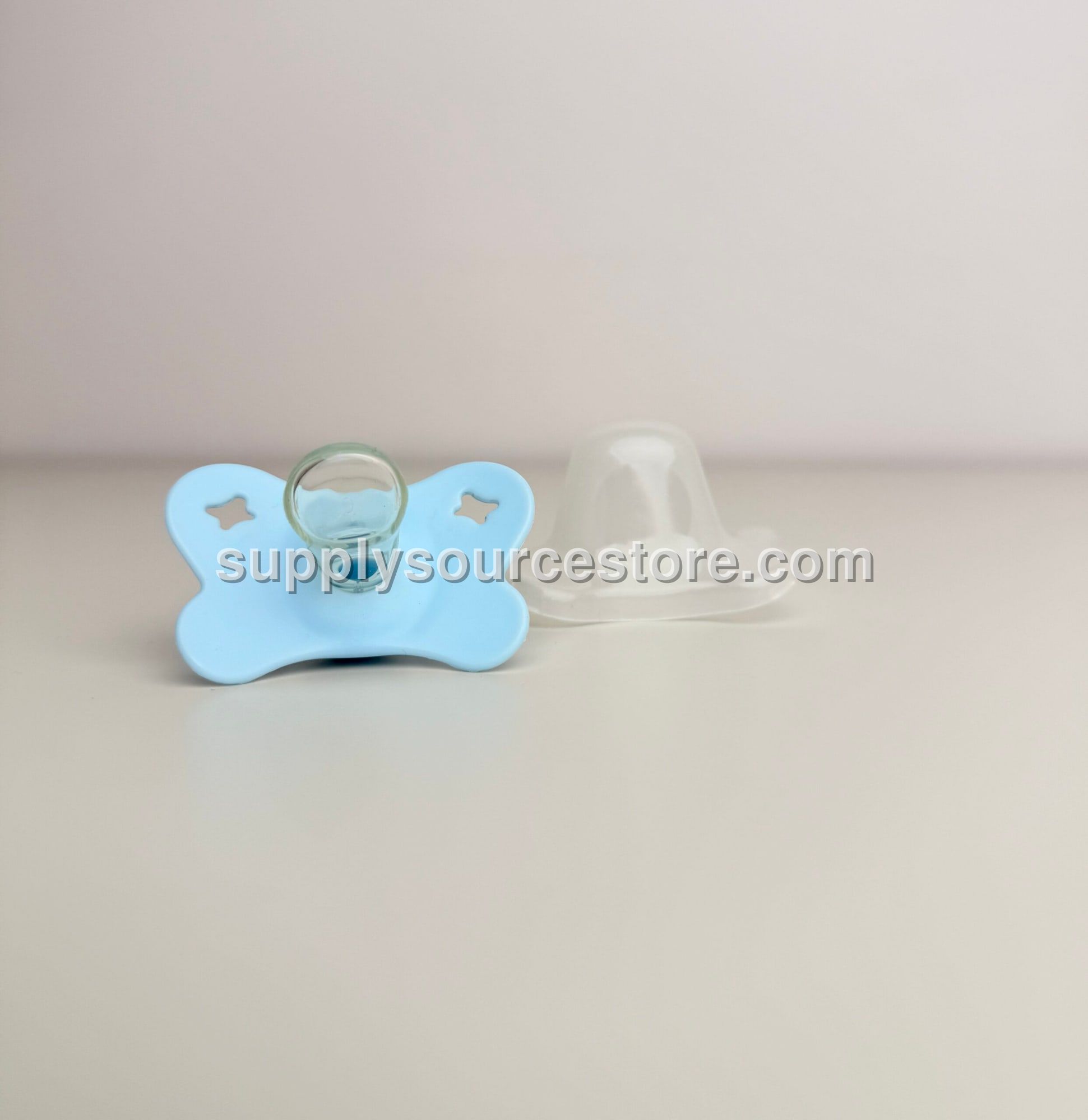 Lidded Pacifier Light Blue