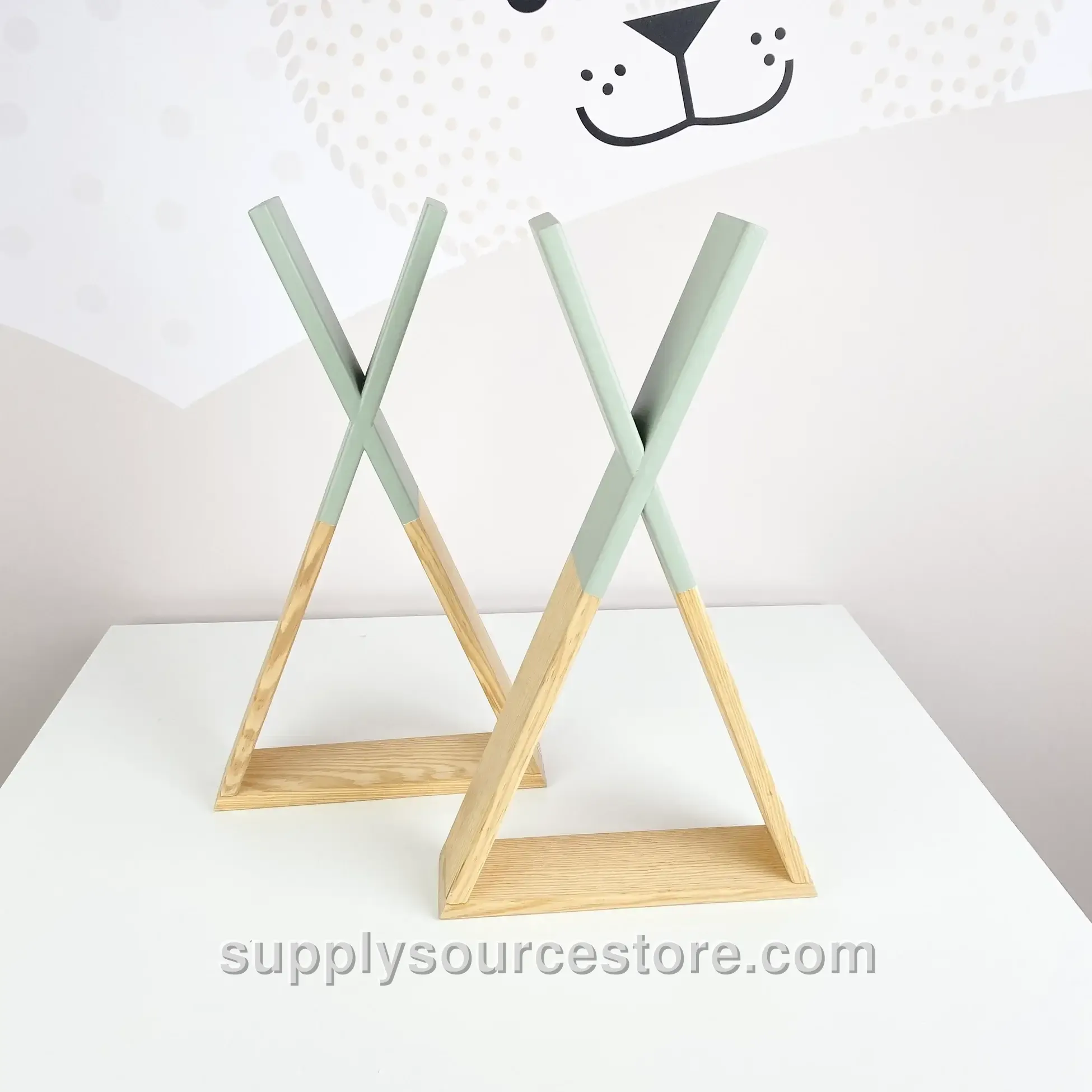 Tent 2‑Piece Wall Shelf