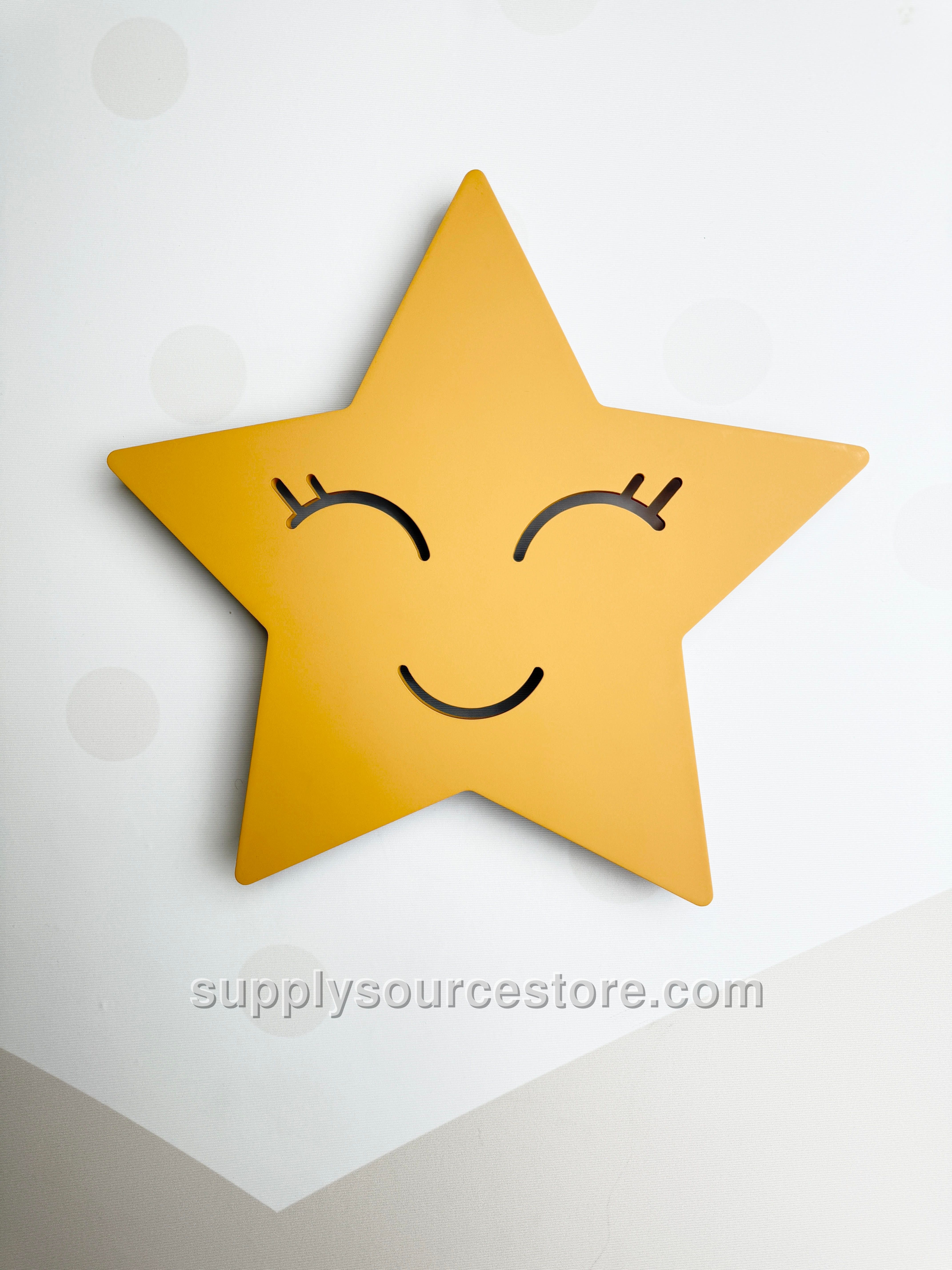 Sunlight LED Wall Light Smiling Star Yellow