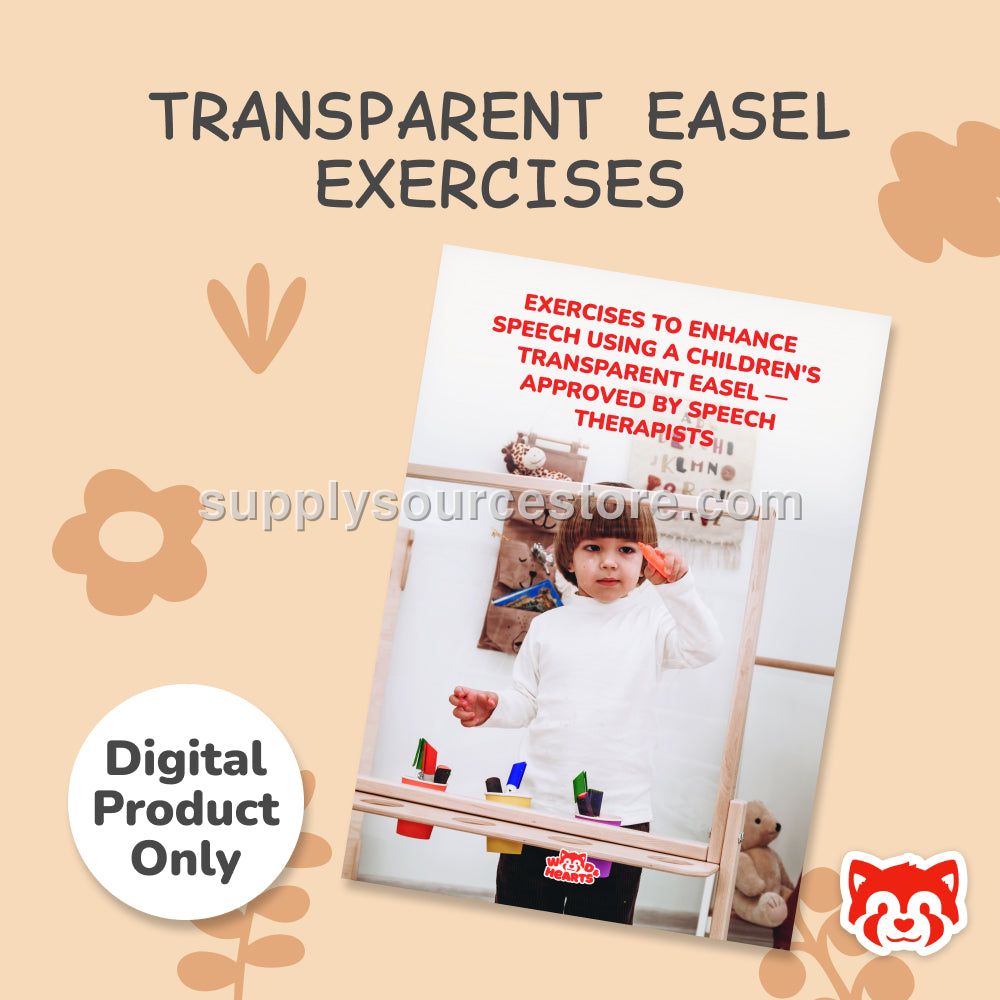 Speech Therapy Exercises with a Transparent Easel