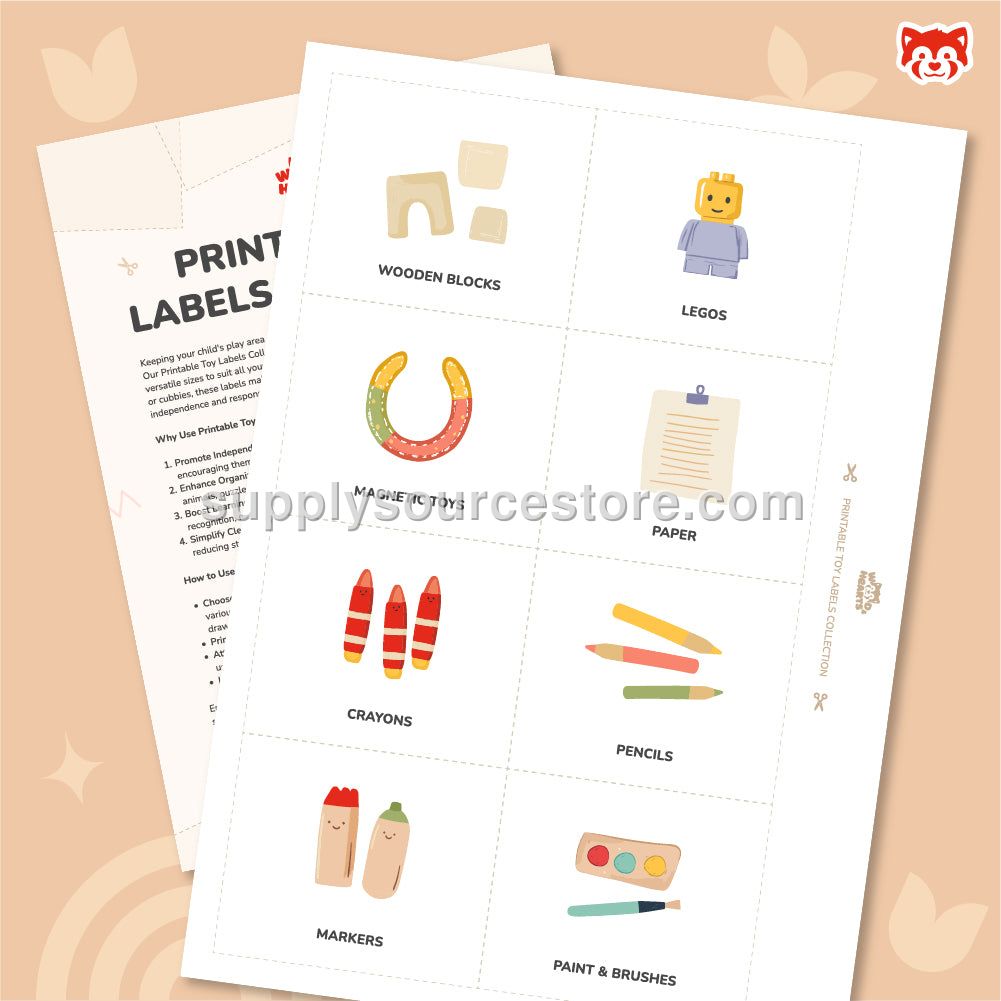 Toy Bin Labels