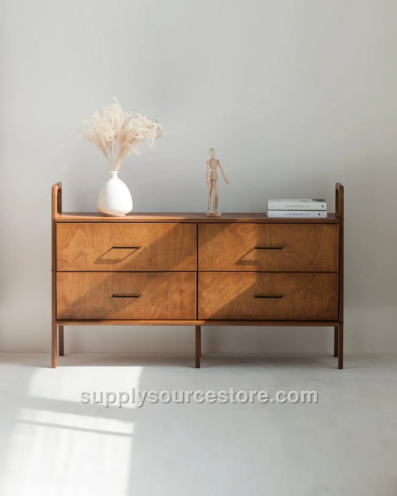 Mid-Century Credenza · All Drawers · 143 cm (56.3 in)