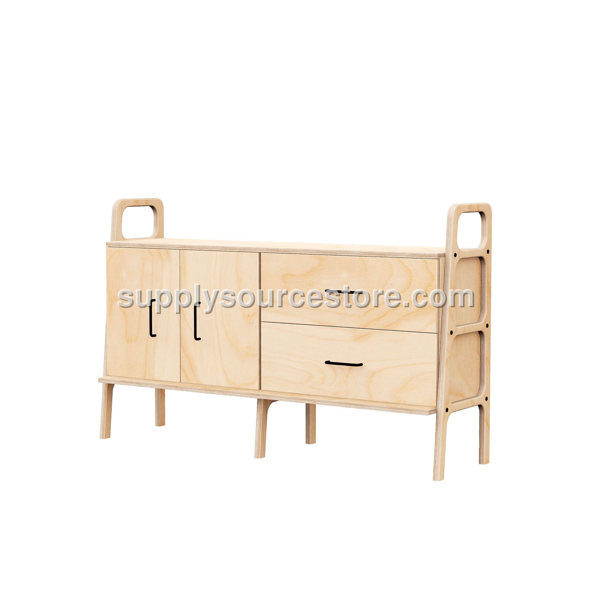 Mid-Century Credenza · Drawer & Cabinet · 143 cm
