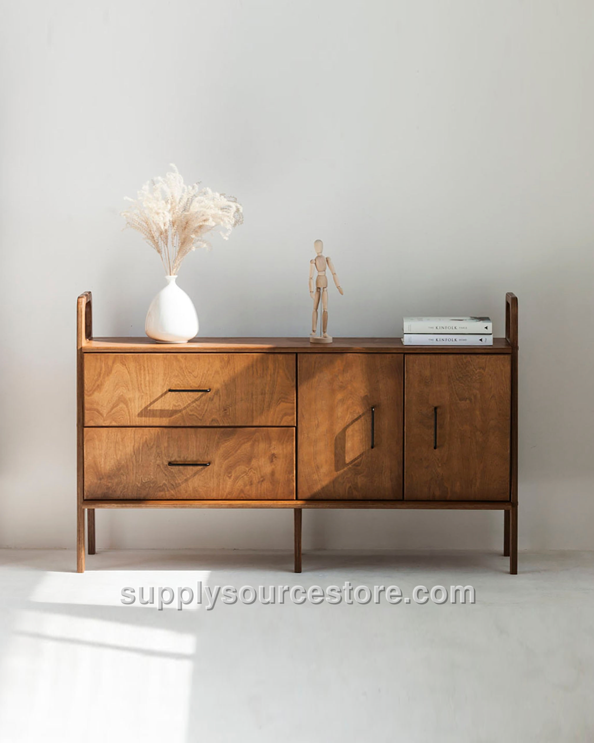 Mid-Century Credenza · Drawer & Cabinet · 143 cm (56.3 in)