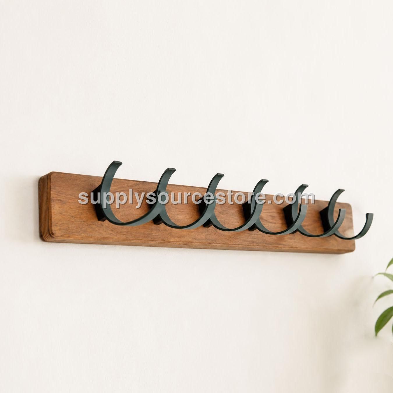 Wall Coat Rack · 100 cm · Round Hooks