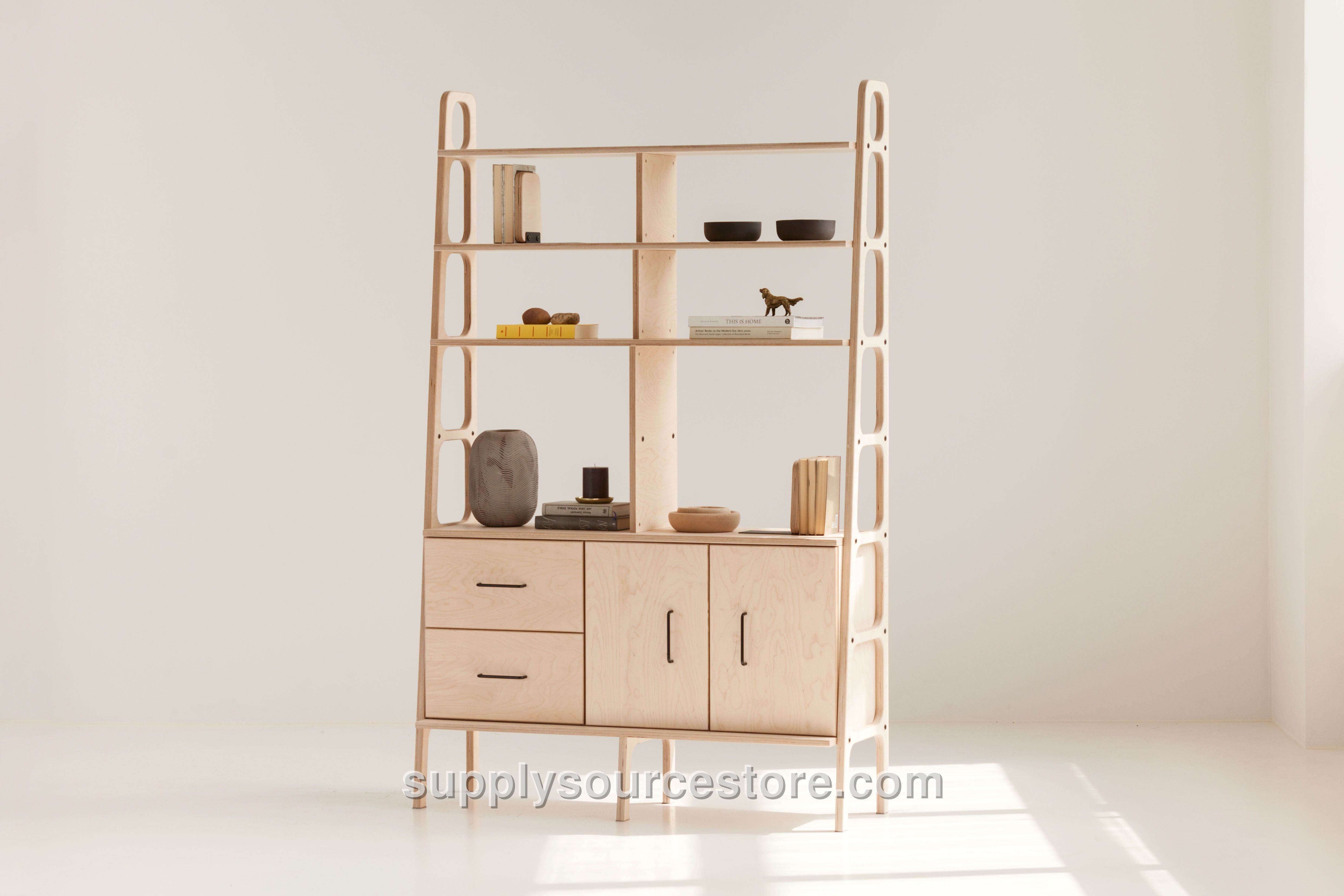 Maxi Bookcase · 120 cm (47.2 in) · Drawers + Cabinet