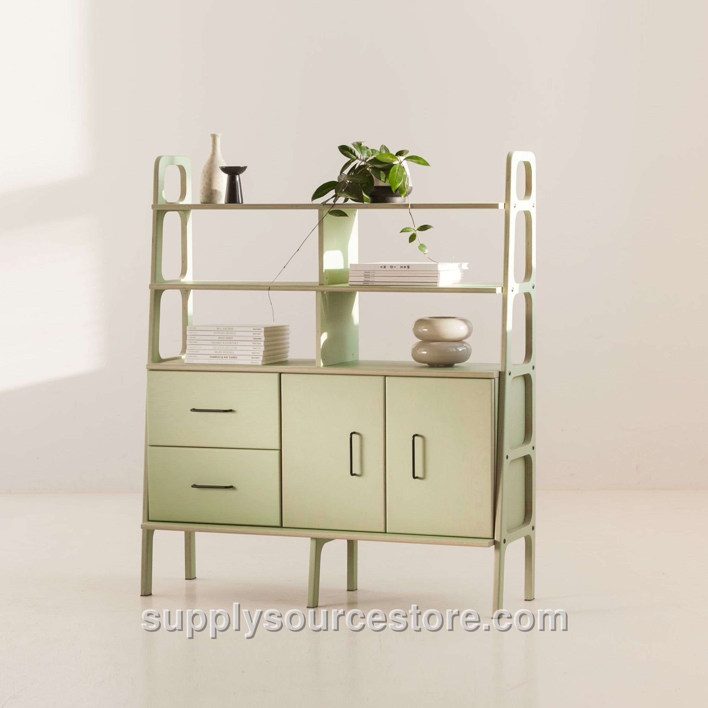 Midi Bookcase · 120 cm (47.2 in) · Drawers + Cabinet