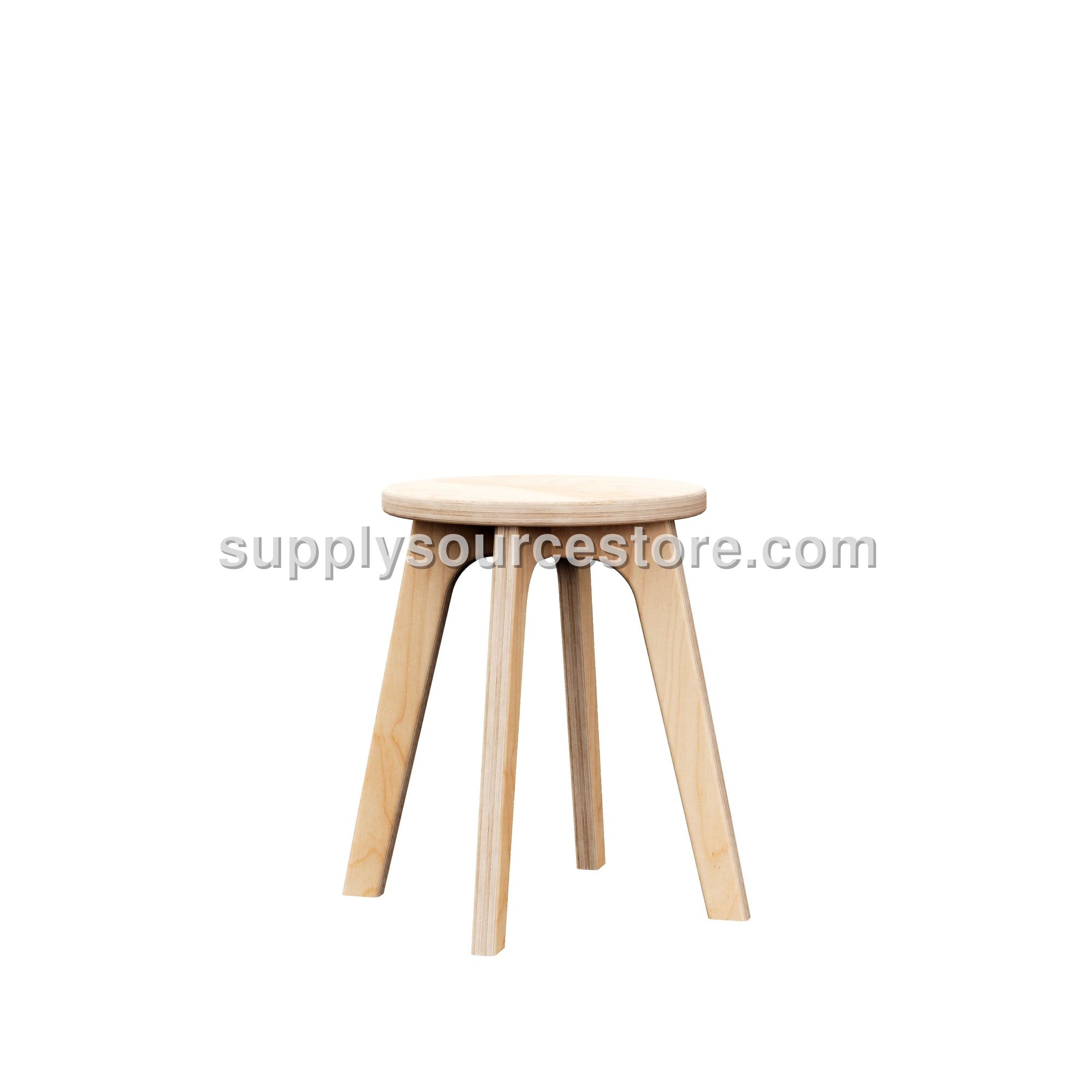 Sgabello mid-century · tondo