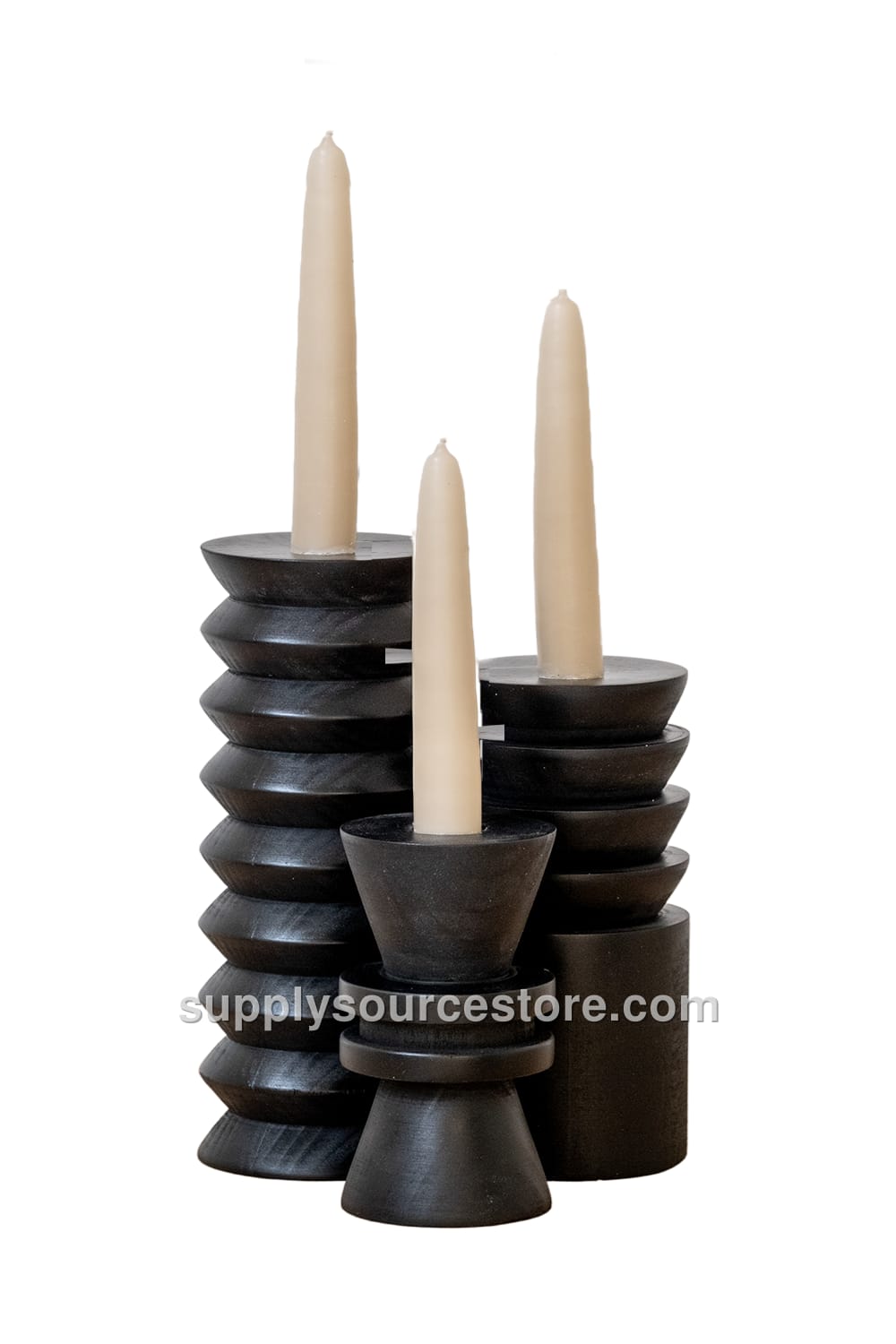 Lathe Candle Holder Set · SS-006317