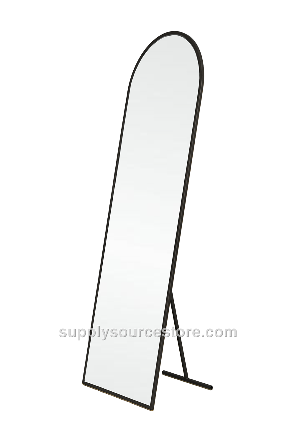 Metal Floor Mirror With Legs - Black