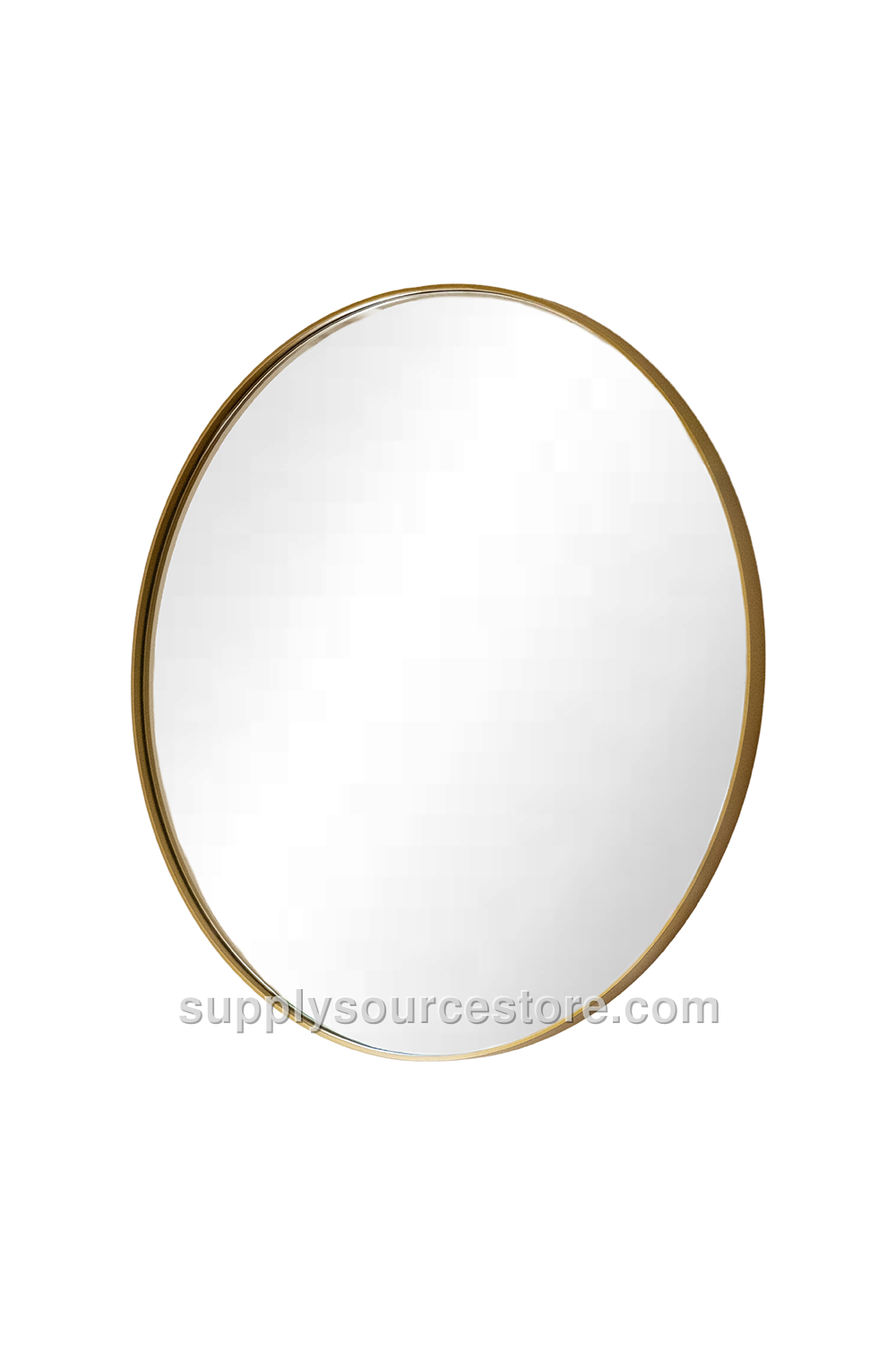 Gold Metal Round Mirror - 75 cm (29.5 in)