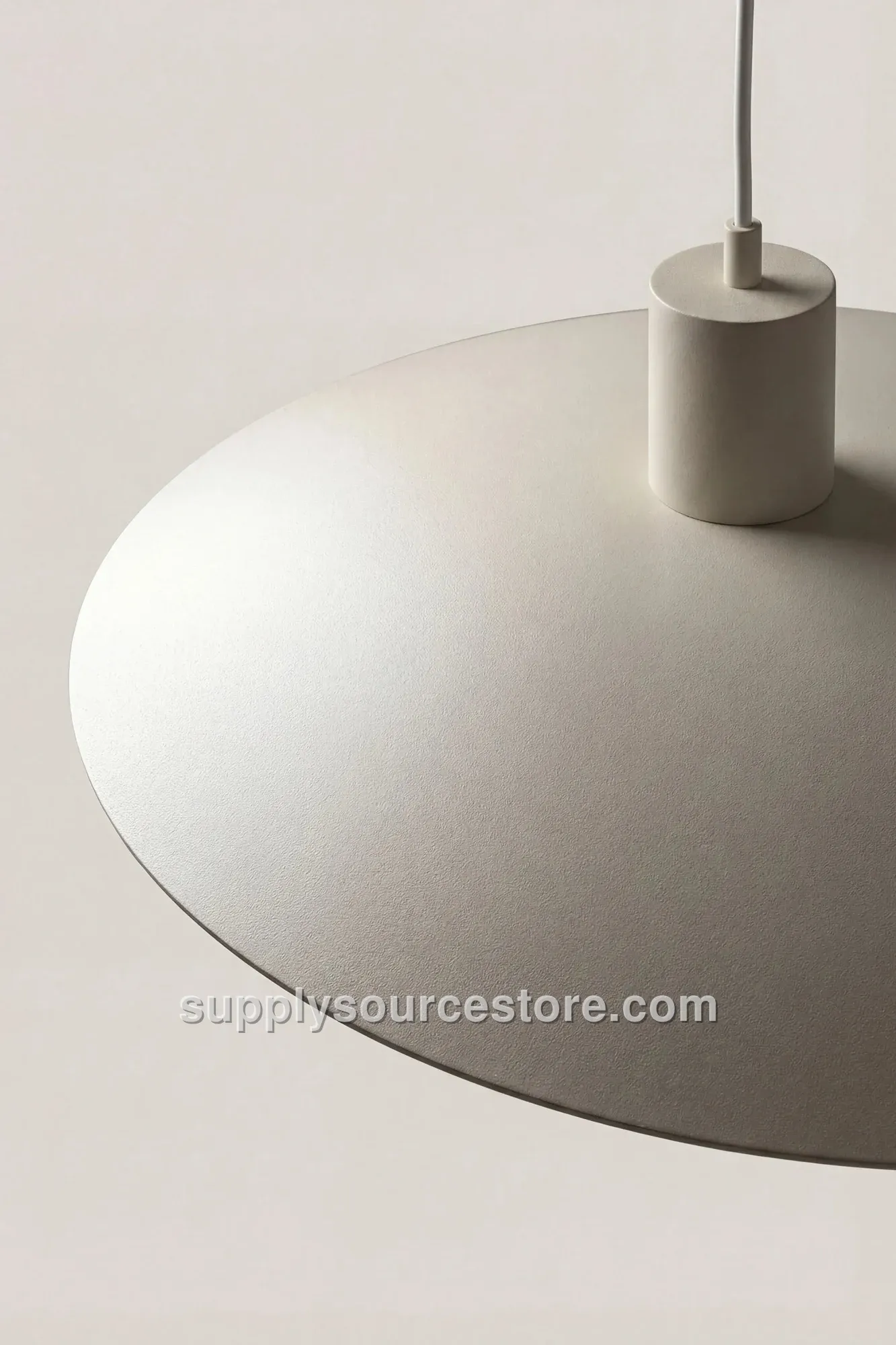 White Metal Pendant Light