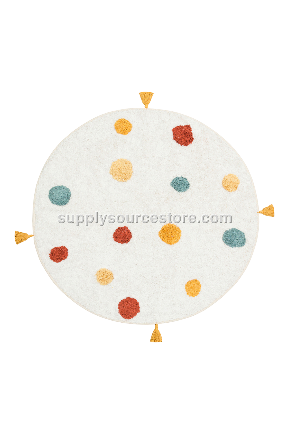 Washable Non-slip Base Cotton Kids Rug