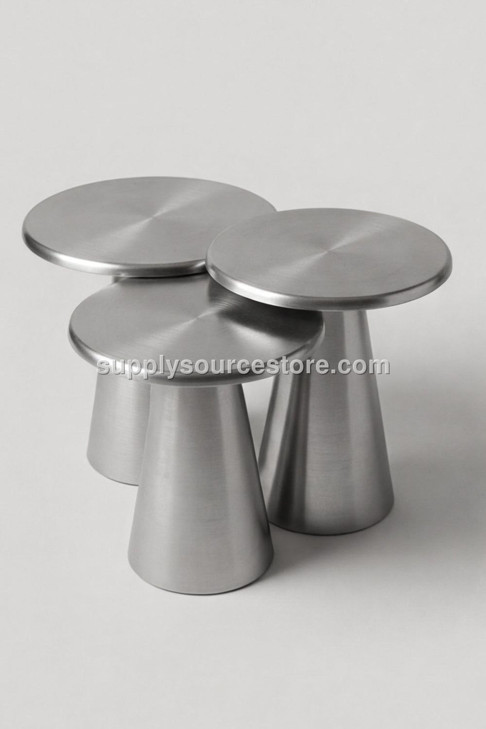 3-Piece Steel Mushroom Coffee Table Set