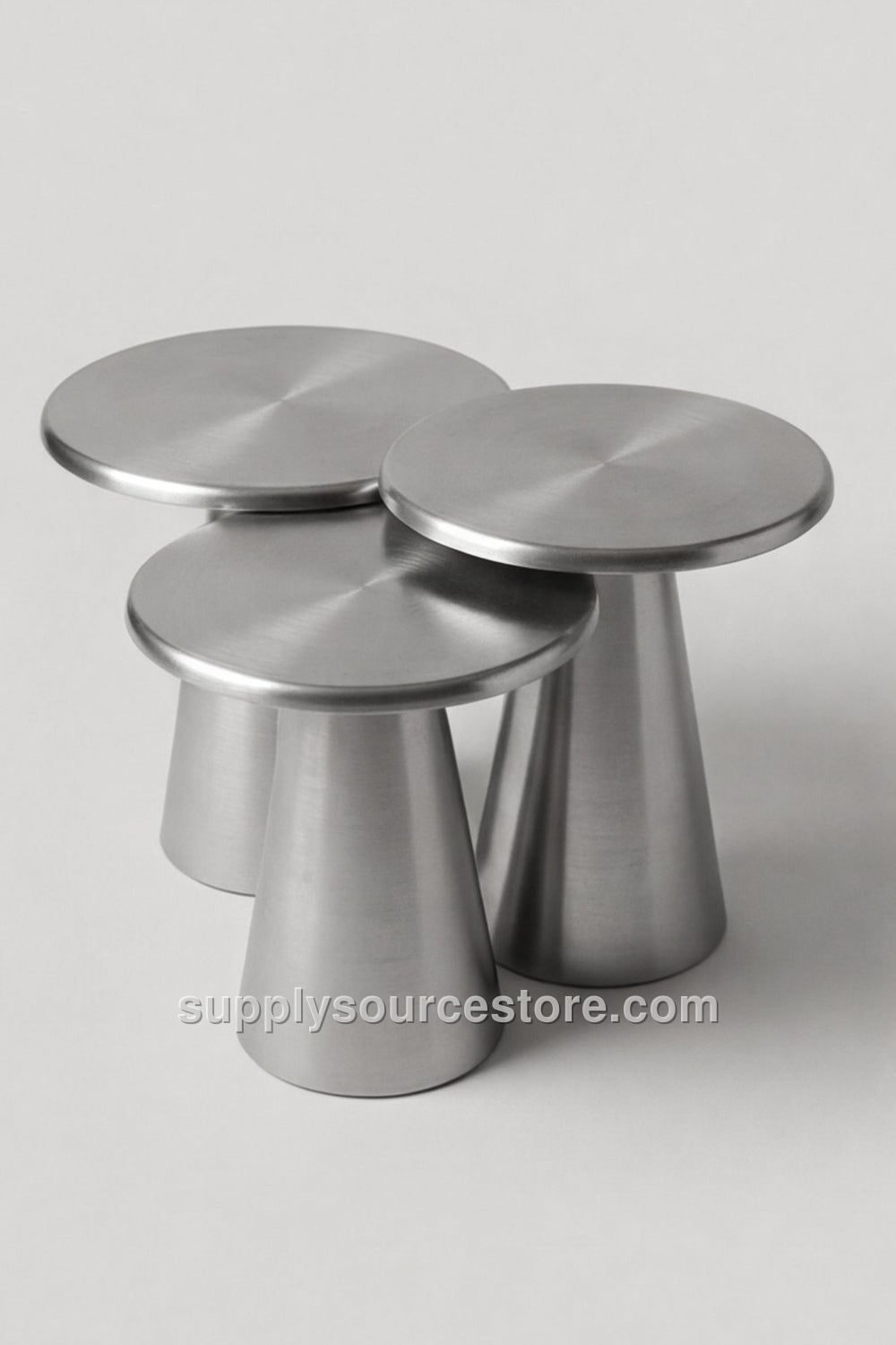 3-Piece Steel Mushroom Coffee Table Set