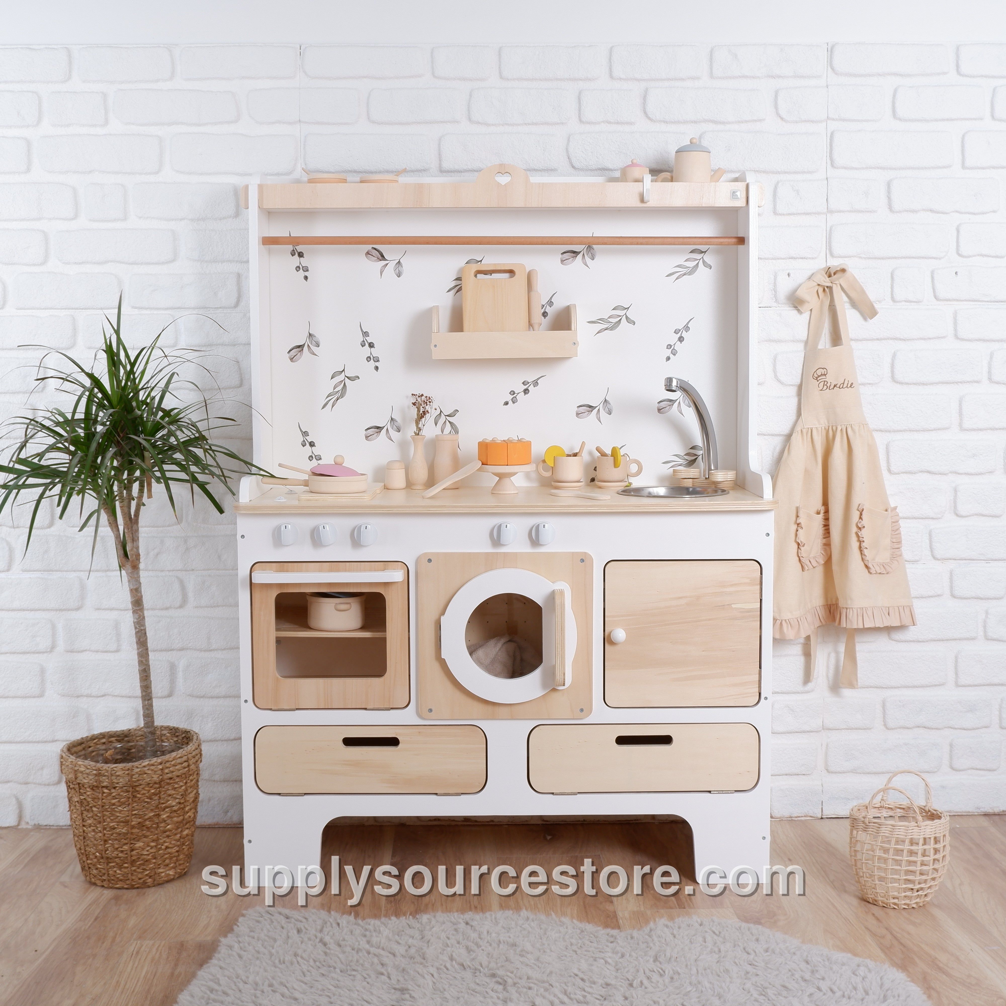 Wooden Play Kitchen – Botanical