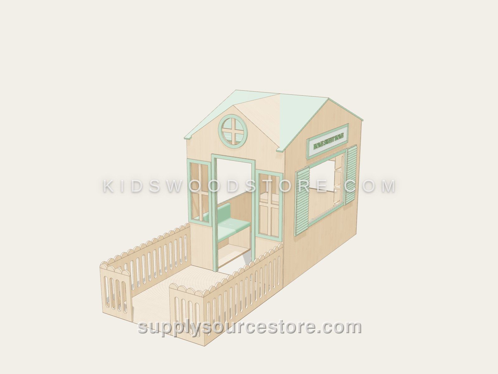 Garden Kiosk Playhouse with Porch