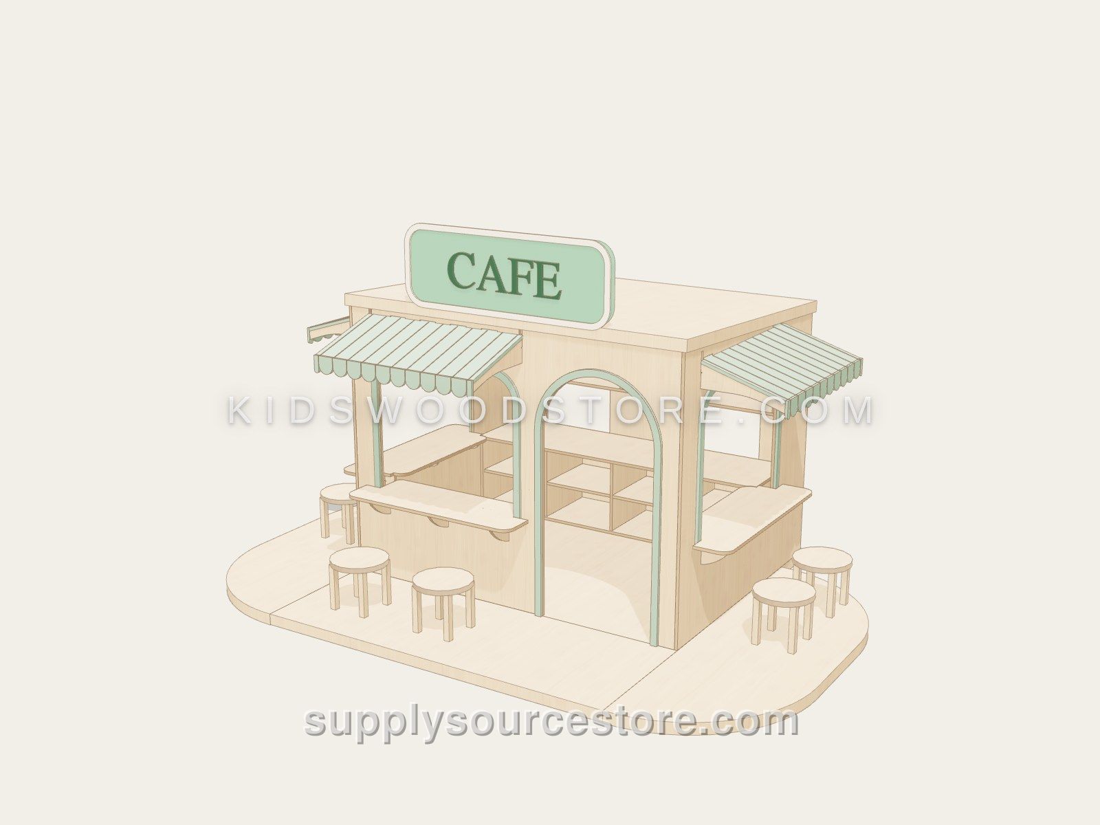 Oku Hotel Outdoor Kiosk Playhouse Cafe
