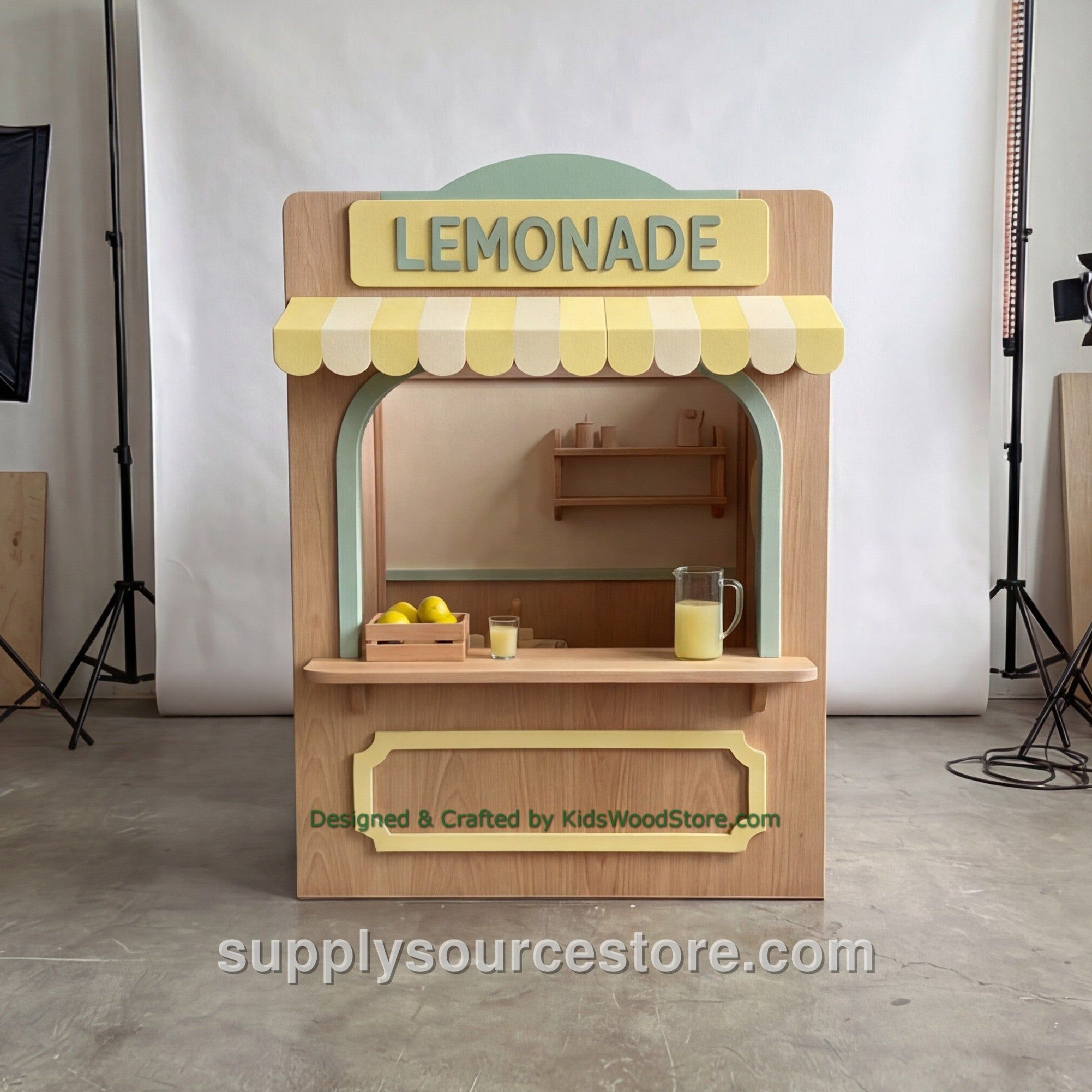 Wooden Lemonade Playhouse with Furniture