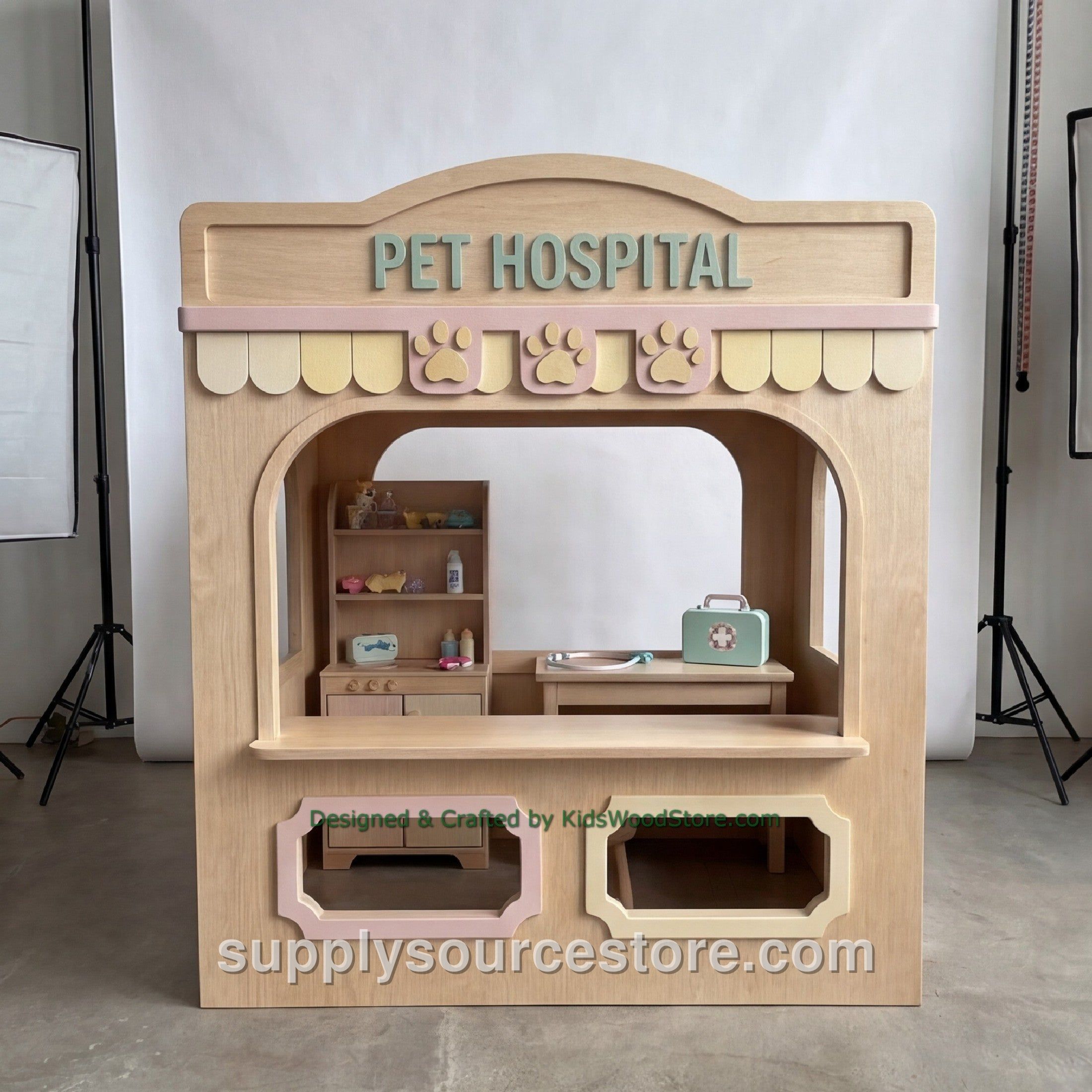 Wooden Pet Hospital Playhouse