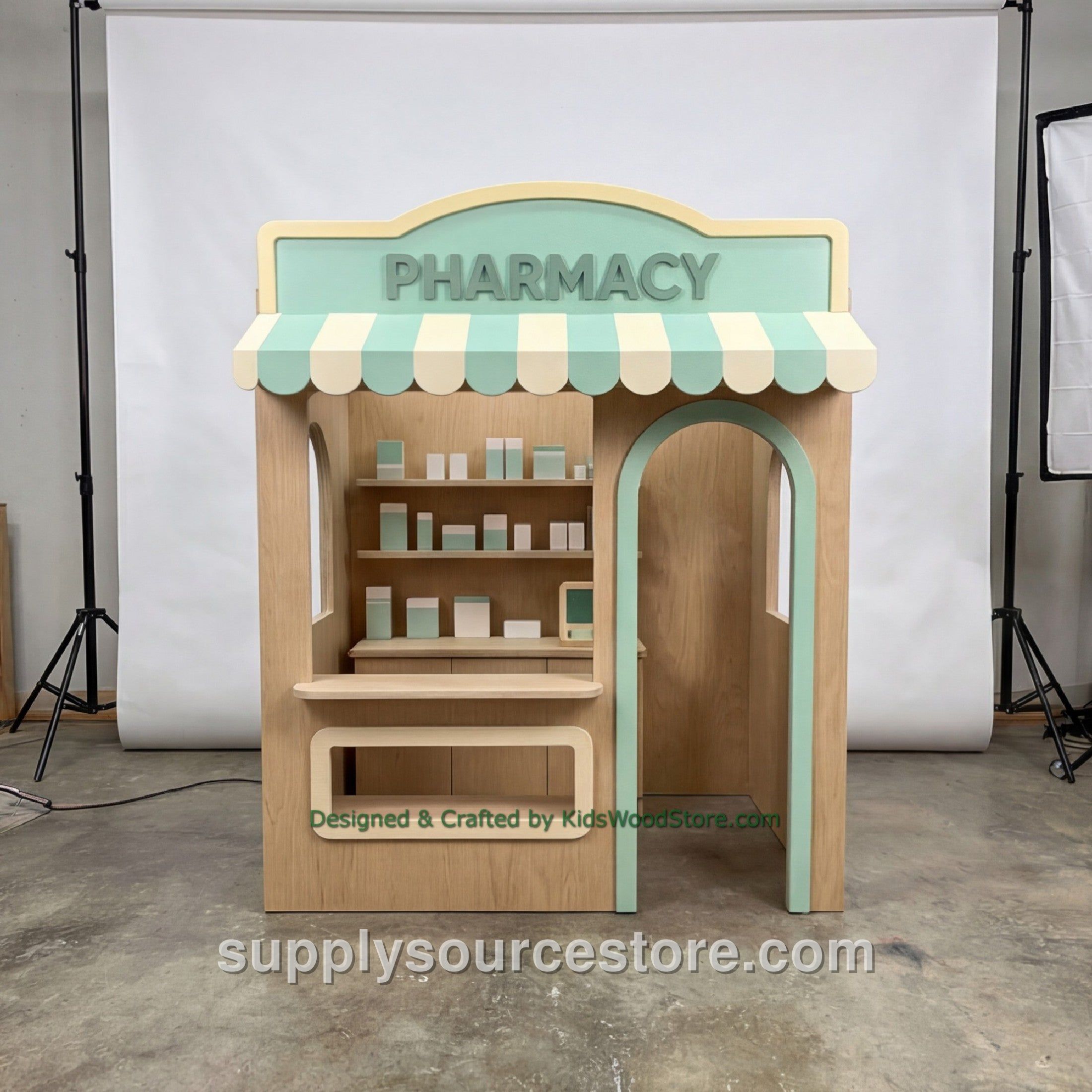 Wooden Pharmacy Playhouse