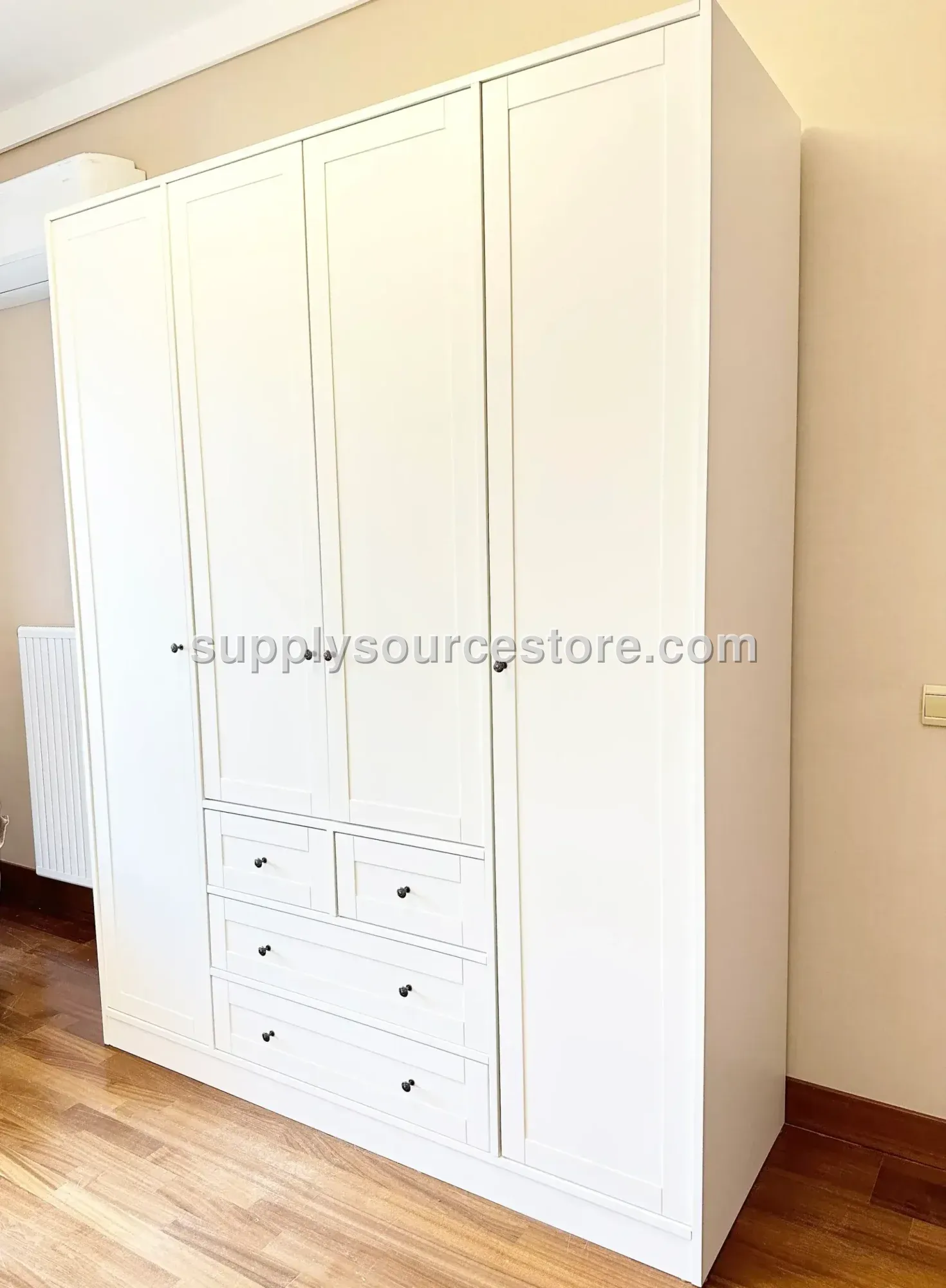 Bulut Series 4 With Doors With Drawers Wardrobe | Minimal and Fonksiyonel Children's Cabinet