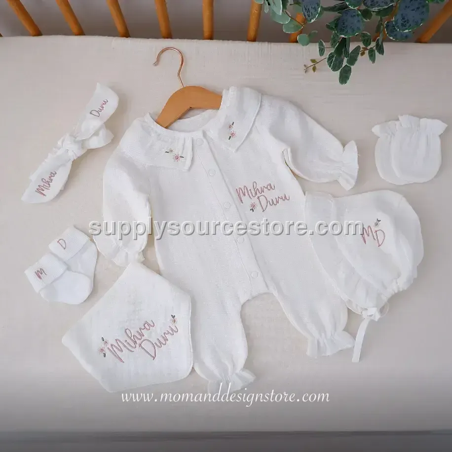 6-Piece 4-layer muslin Coming-Home Set