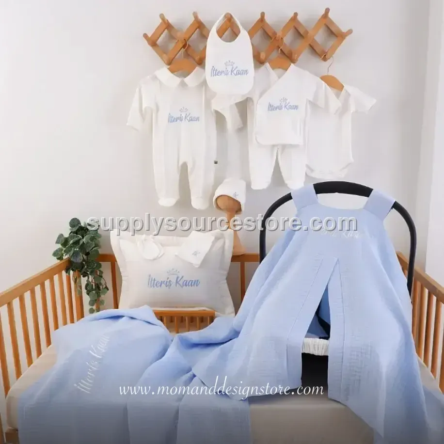 11-Piece combed cotton interlock Coming-Home Set
