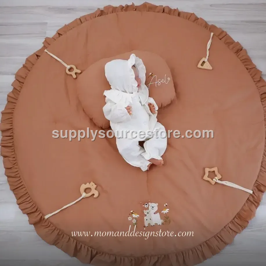Padded Play Mat & Pillow — espresso brown