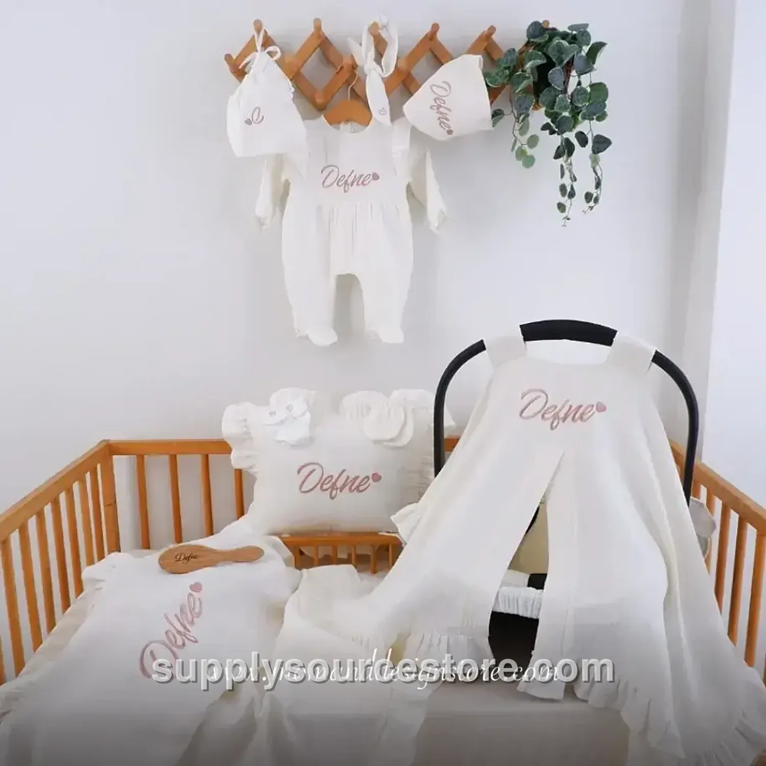 10-Piece 4-layer muslin Coming-Home Set — ecru · SS-006621