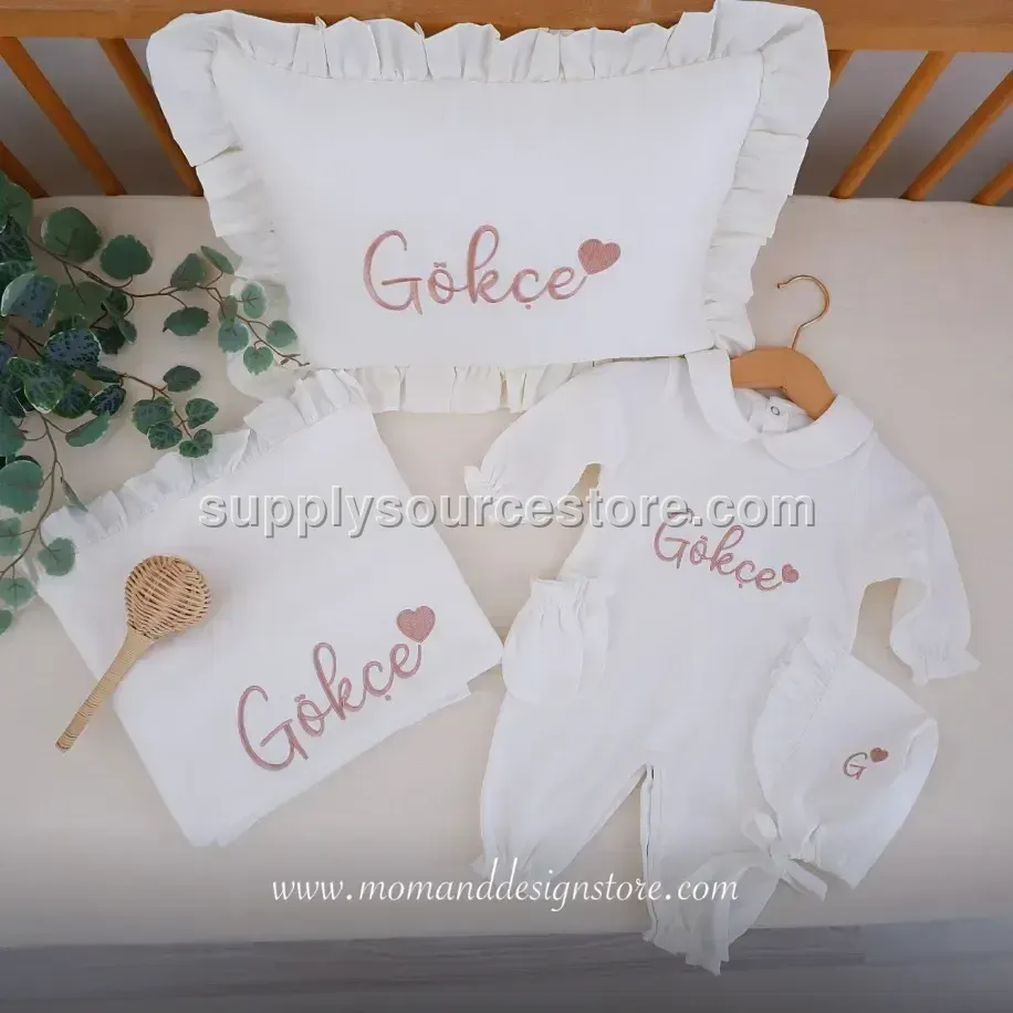5-Piece cotton sateen Coming-Home Set