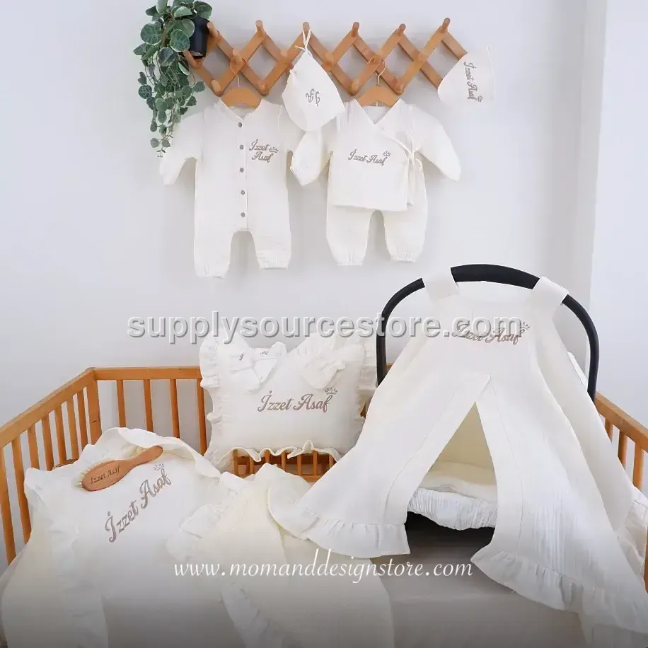 10-Piece 4-layer muslin Coming-Home Set