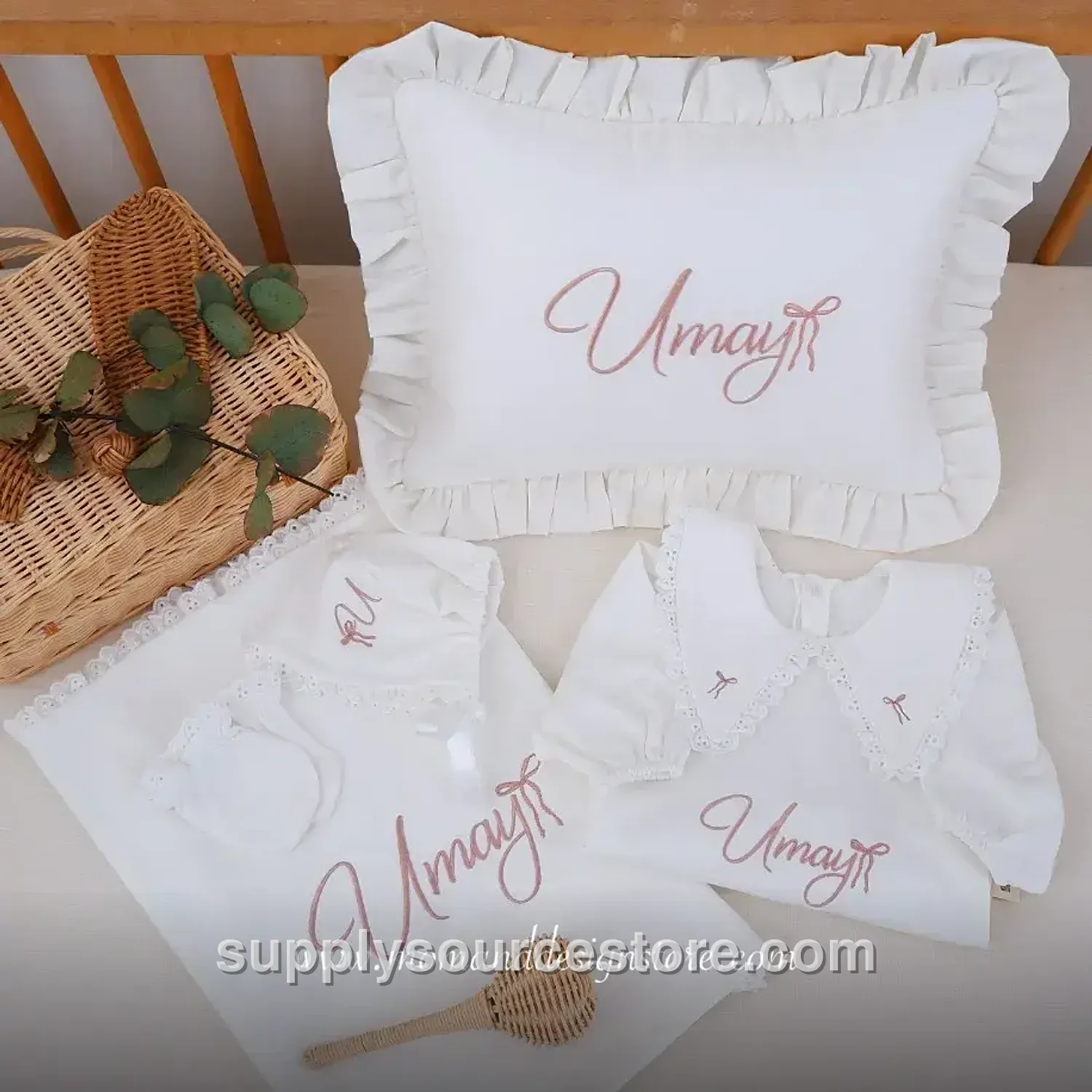 5-Piece cotton sateen Coming-Home Set · SS-006643