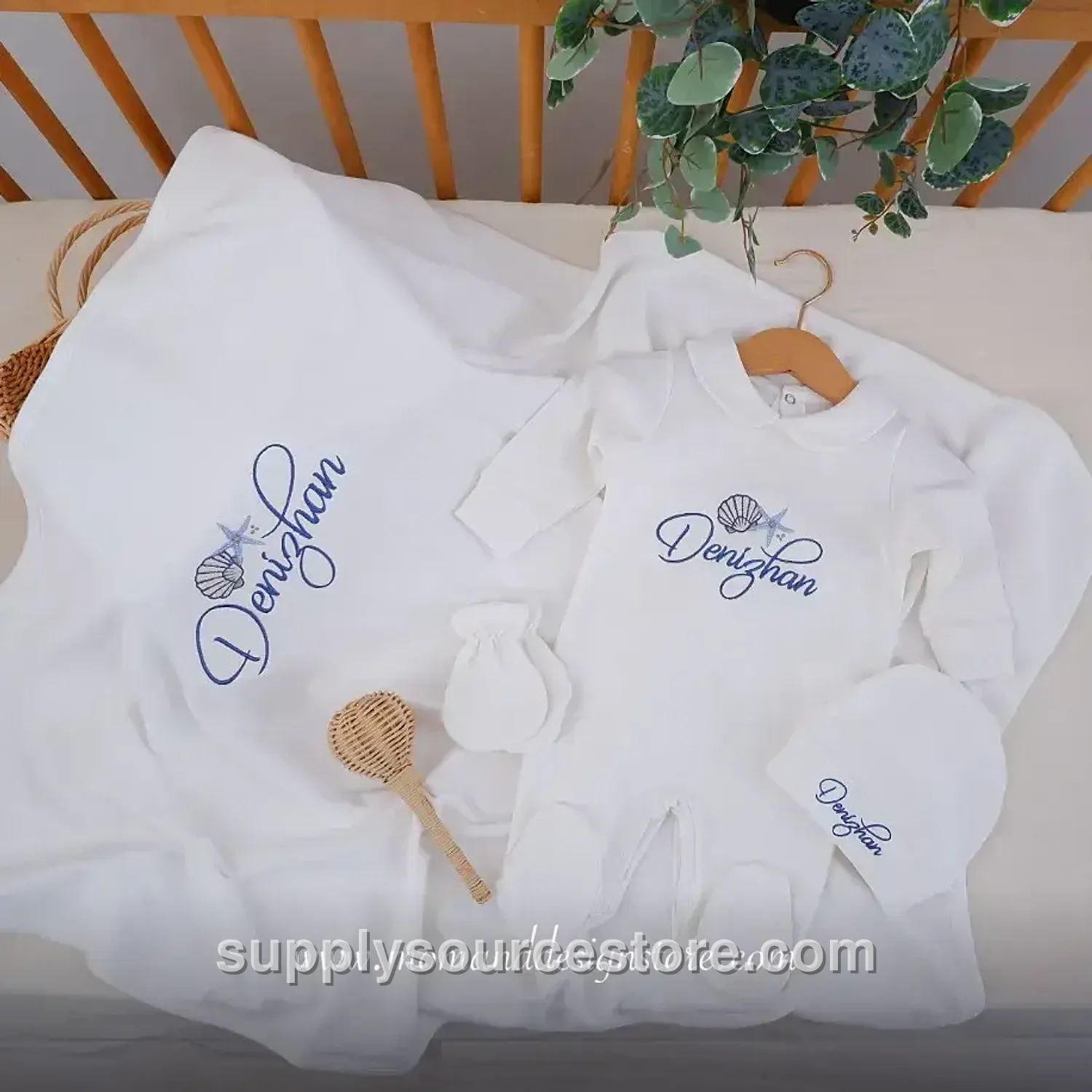 4-Piece combed cotton interlock Coming-Home Set · SS-006649