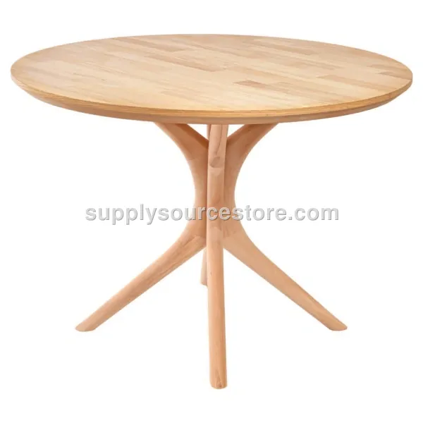 Mars Round Table Parquet Pattern Oak