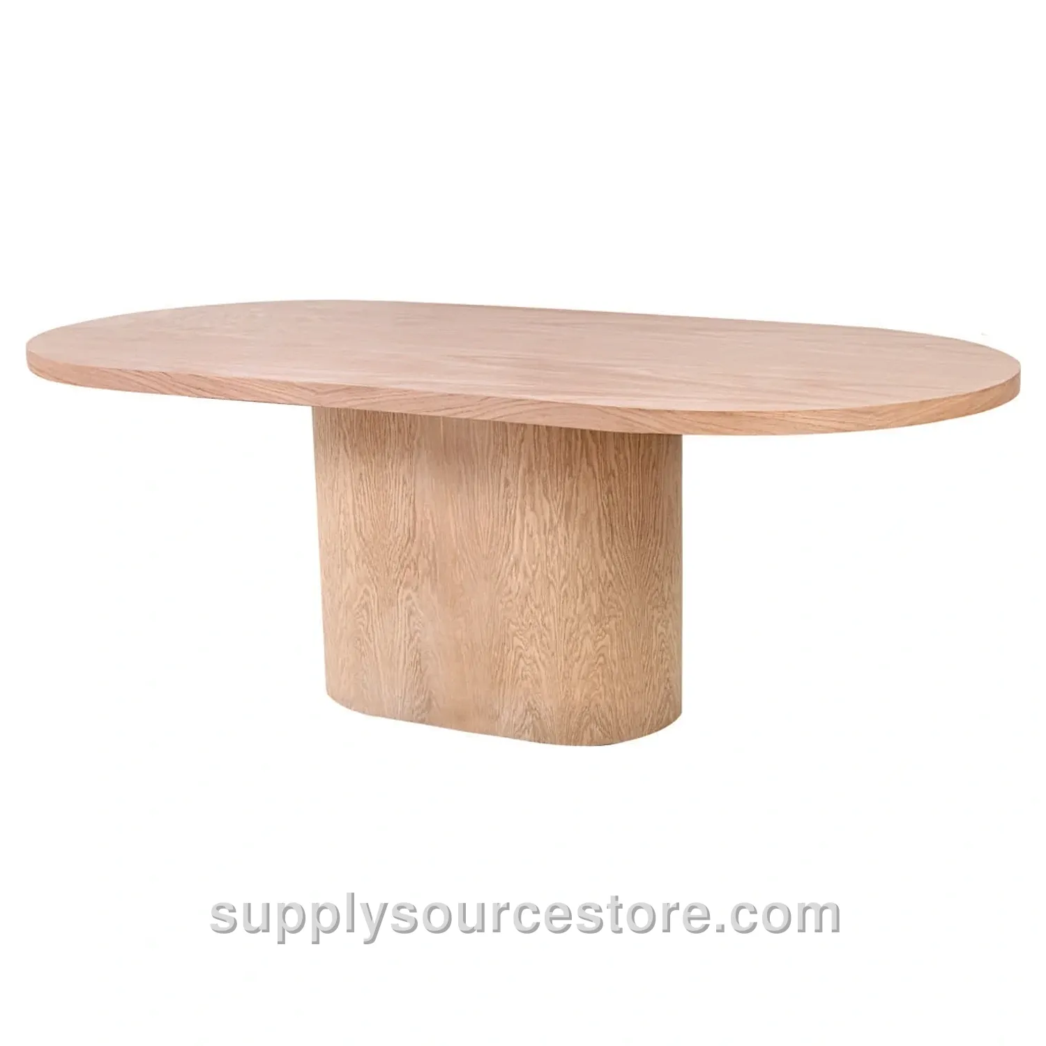 Cylindrical Oval Table Oak