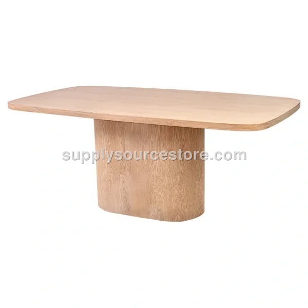Cylindrical Oval Robus Table Oak