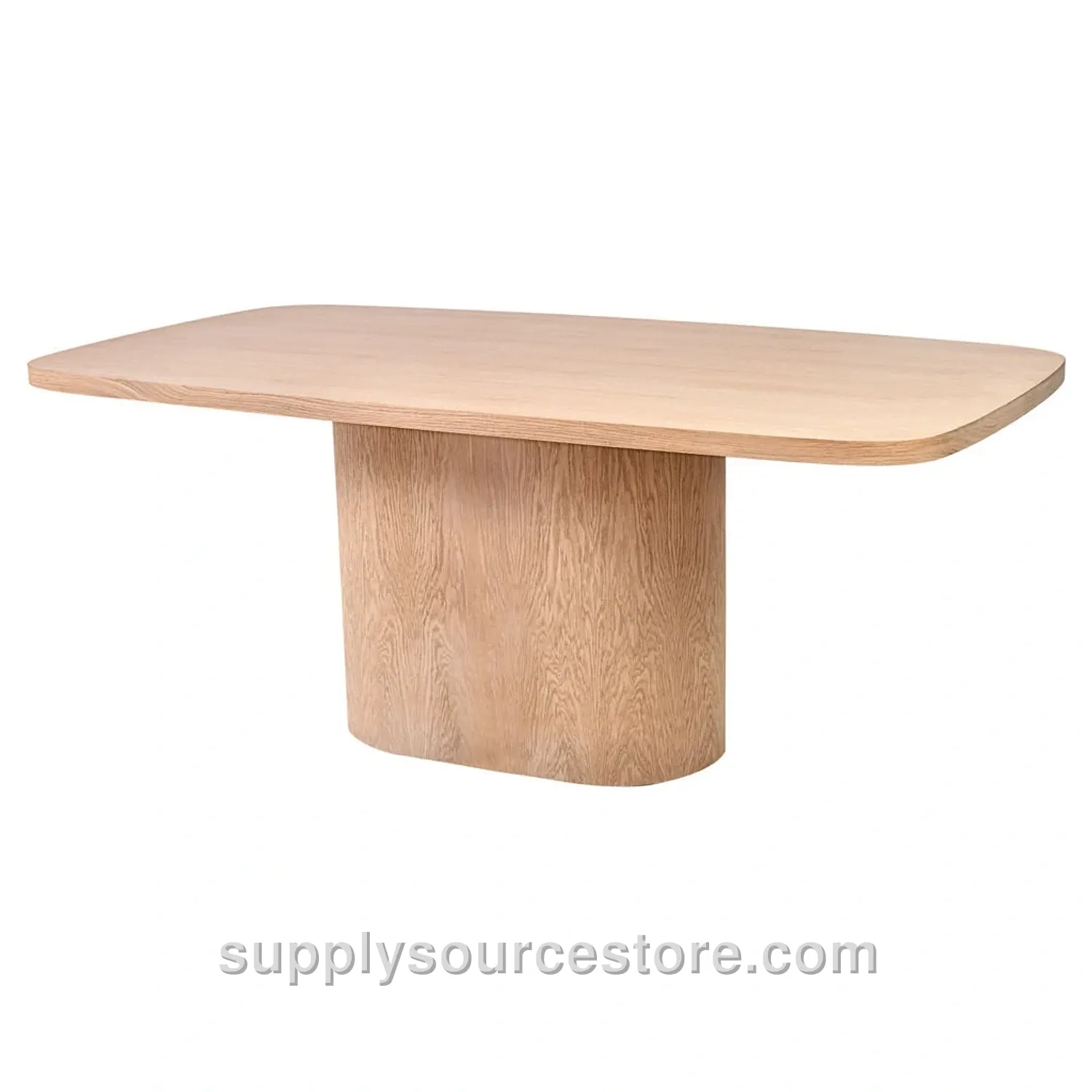 Cylindrical Oval Robus Table Oak