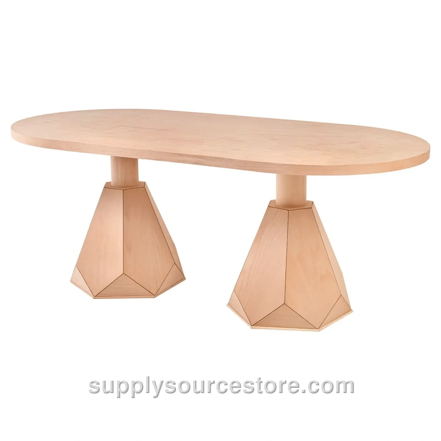 Diamond Oval Table Double with Base